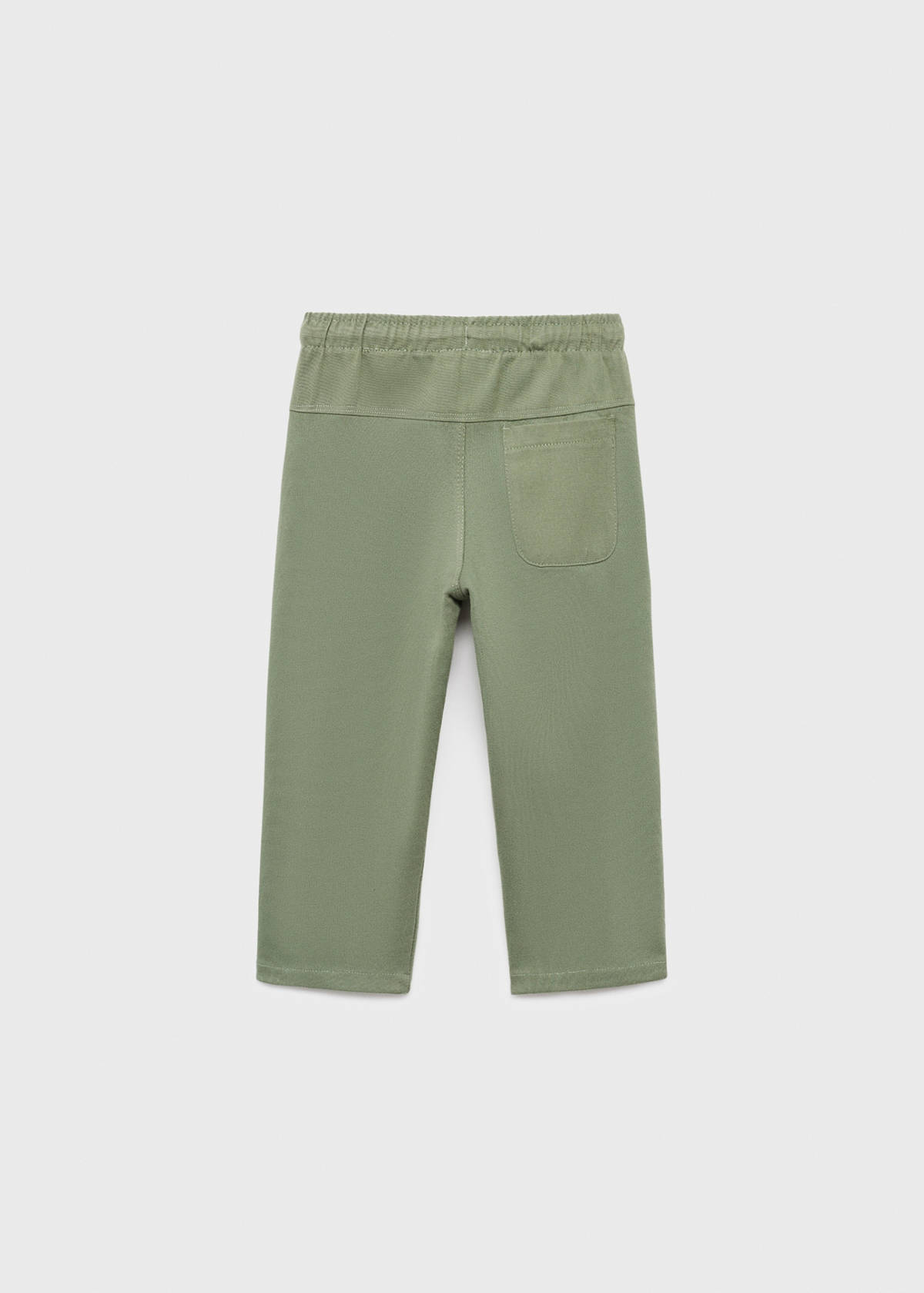 Cotton drawstring joggers — Green