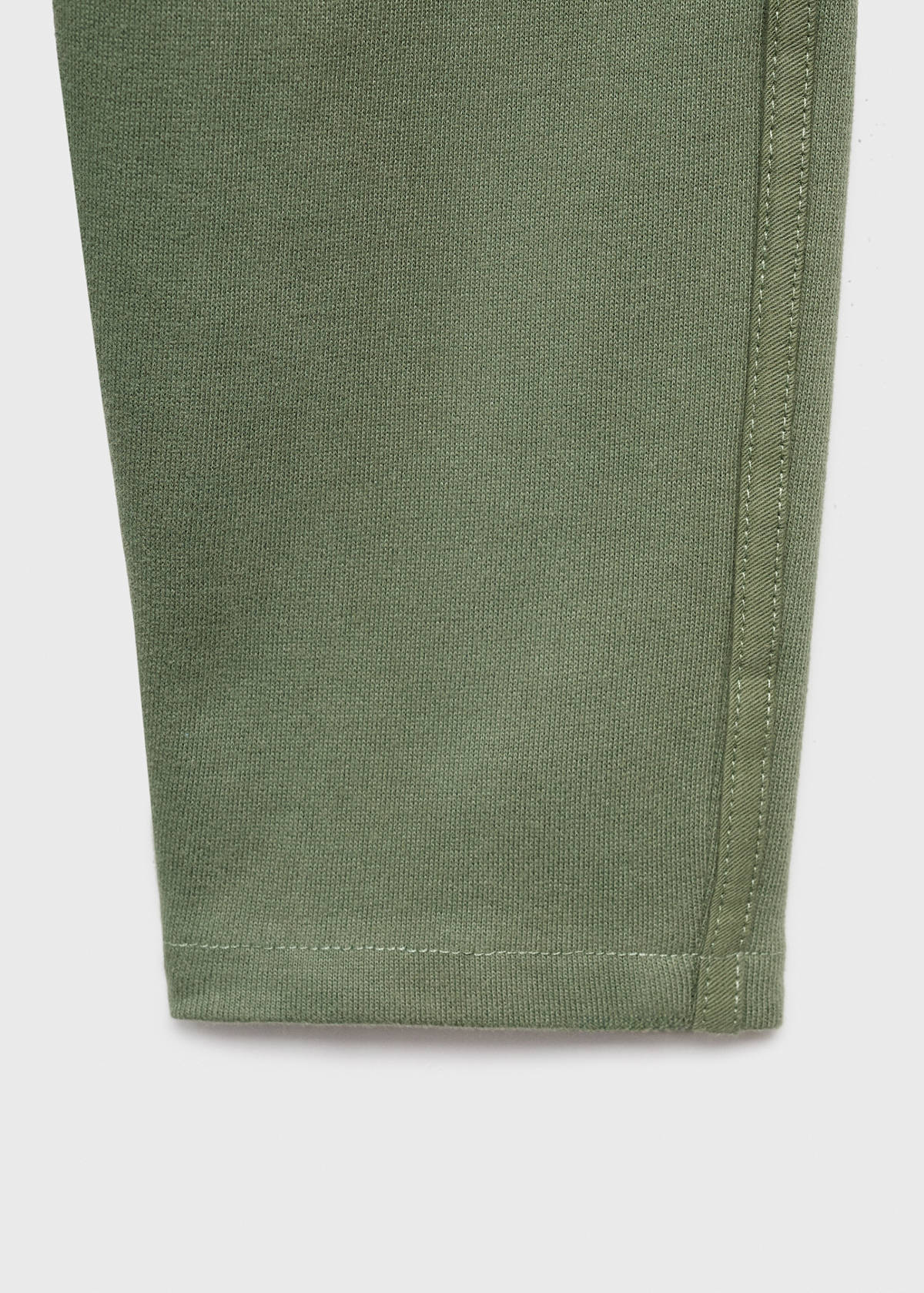 Cotton drawstring joggers — Green