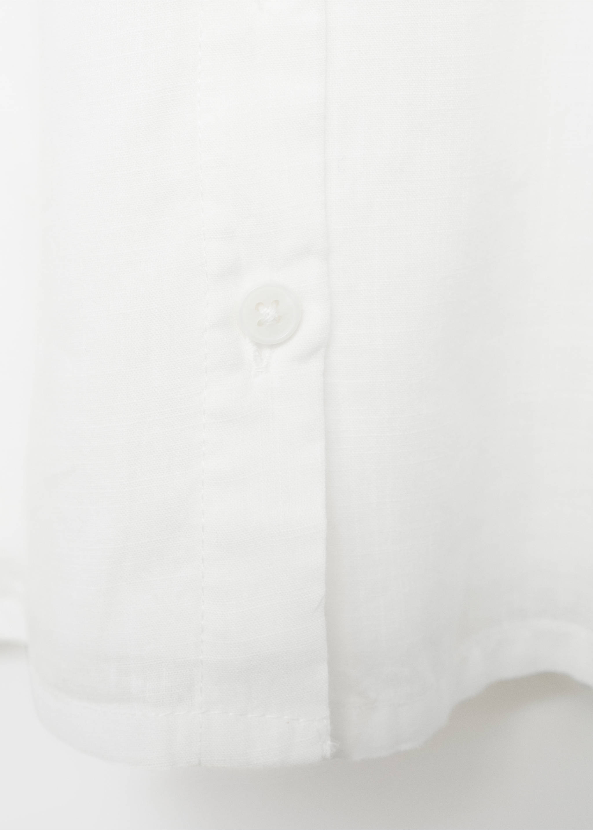 Embroidered cotton blouse - Details of the article 0, White. Ref: 17075154-00.