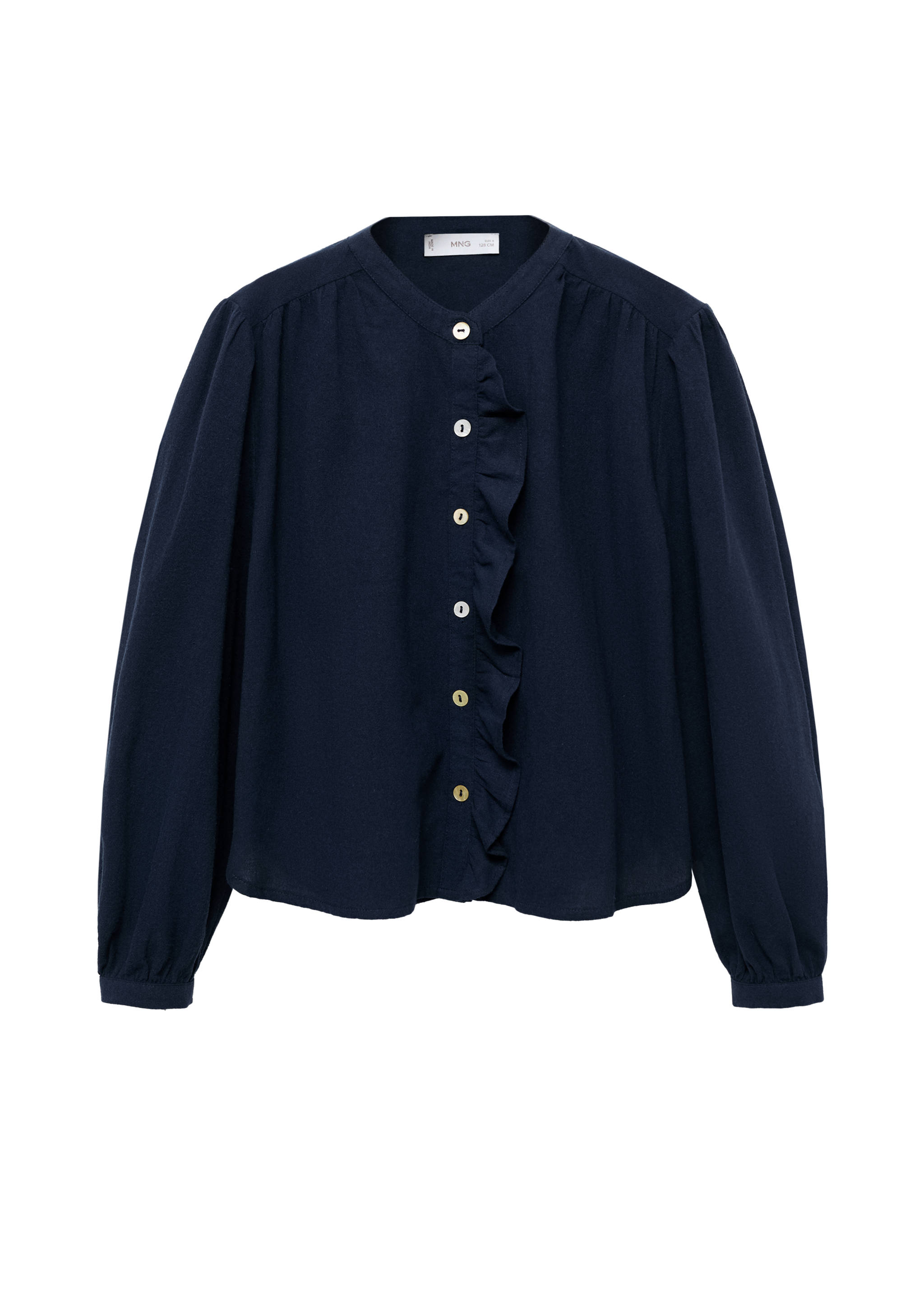 Ruffle cotton blouse - Details of the article 0