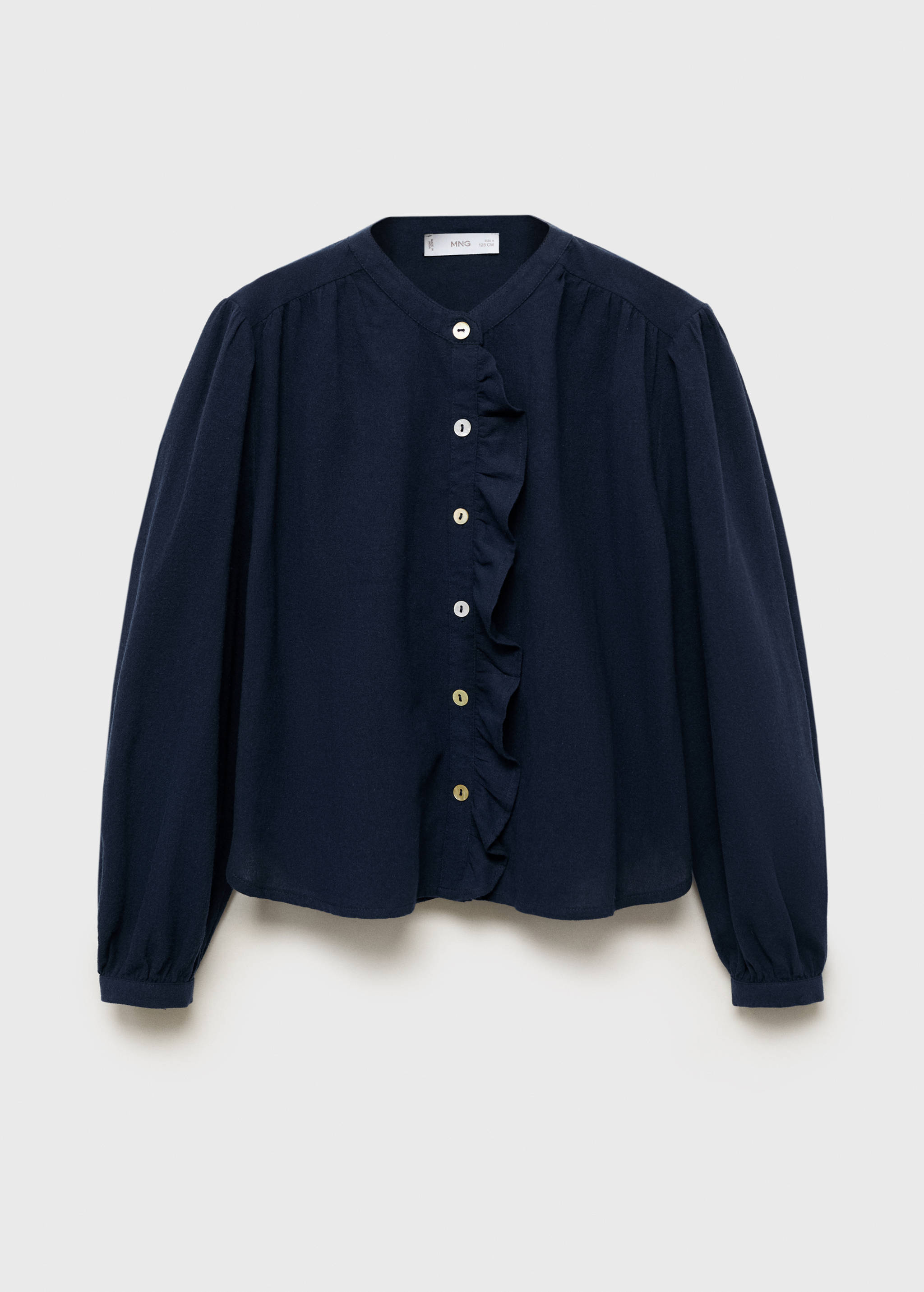 Ruffle cotton blouse - Article without model