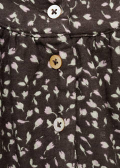 Ruffled floral dress — Chocolate 5