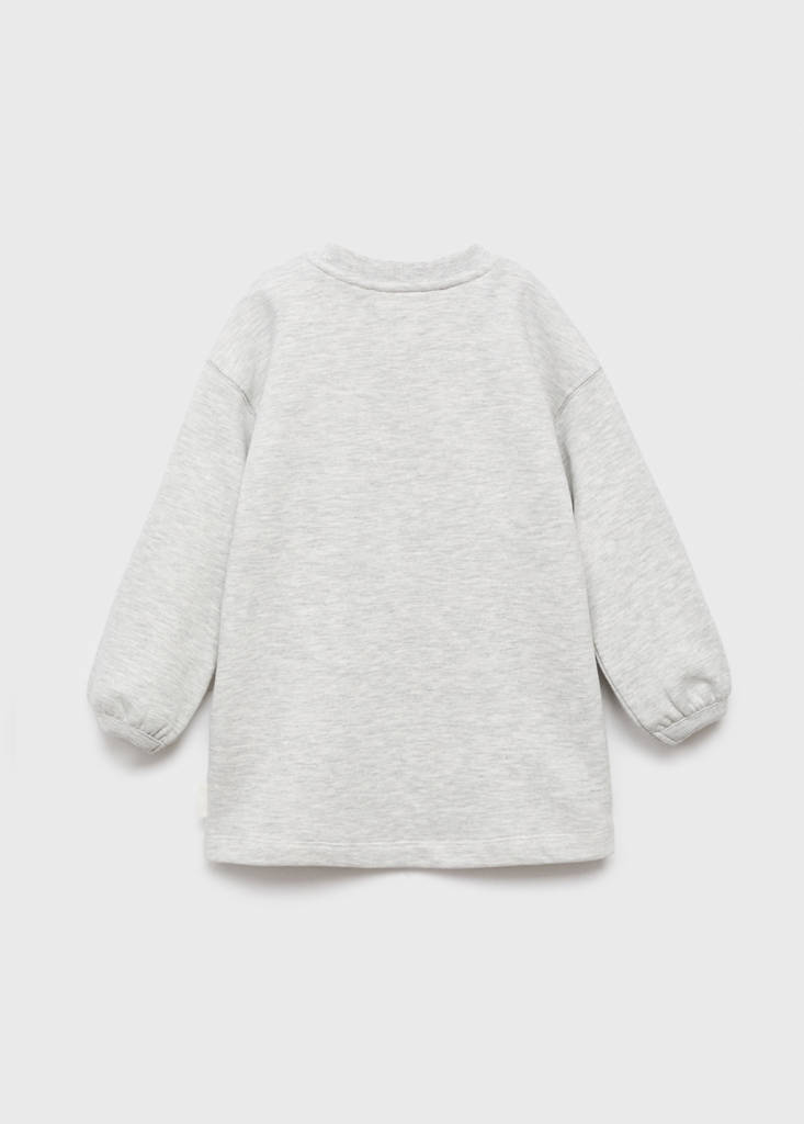 Snoopy sweatshirt dress — Light Heather Grey