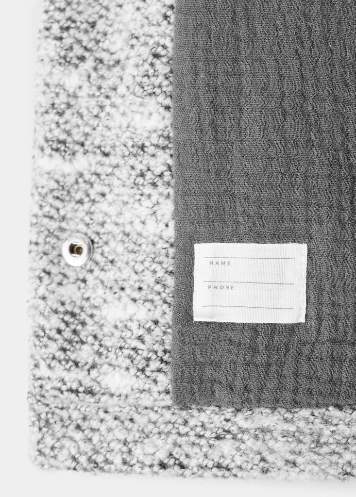 Hooded knitted coat — Light Heather Grey