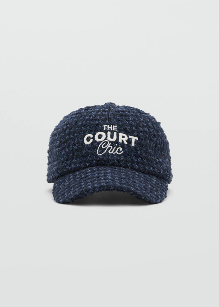 Embroidered wool cap
