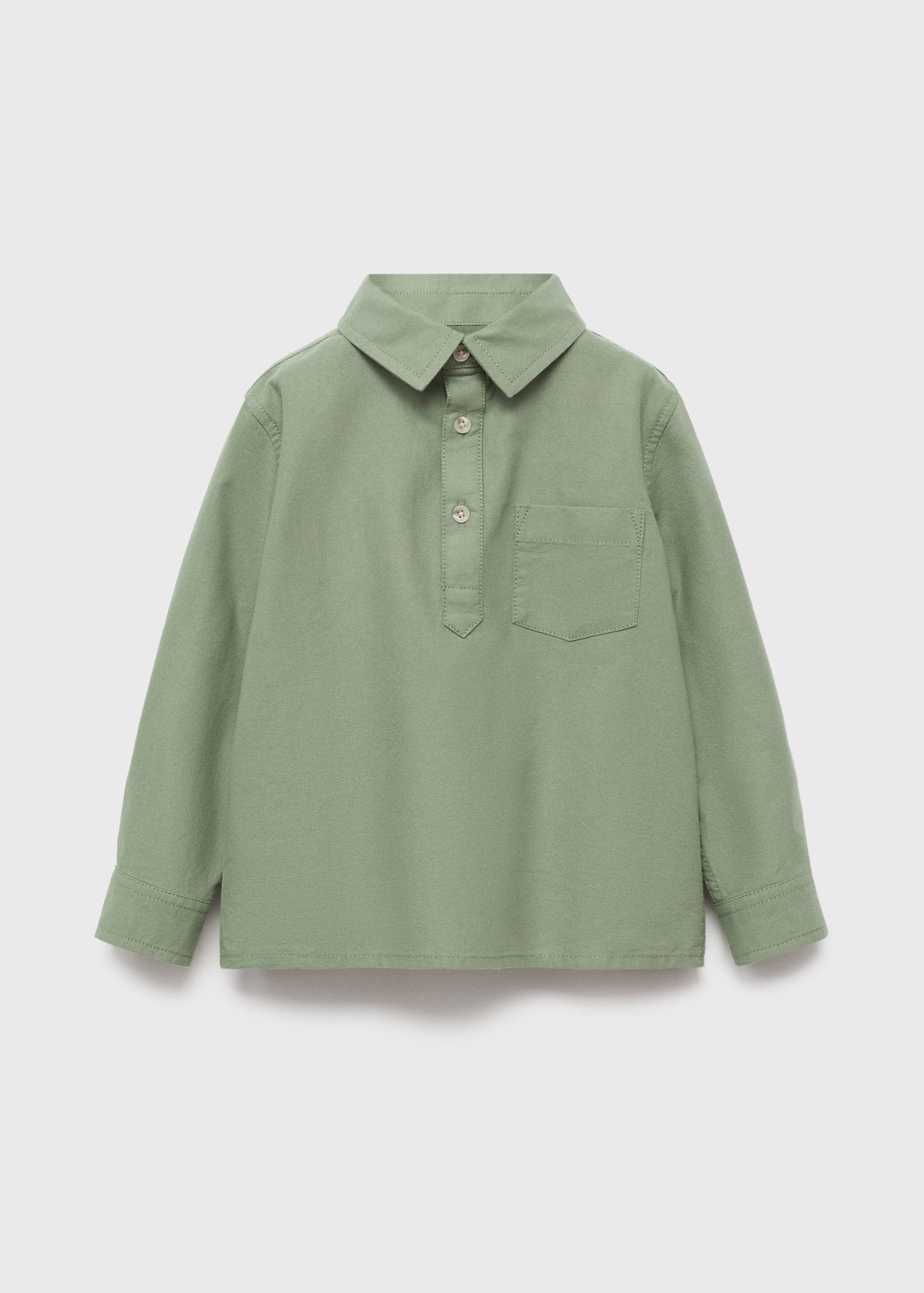 Cotton shirt with a shirt collar - Article without model