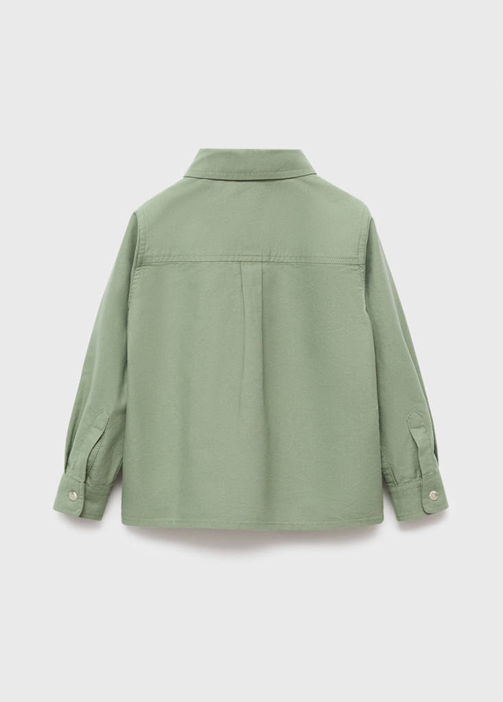 Cotton shirt with a shirt collar