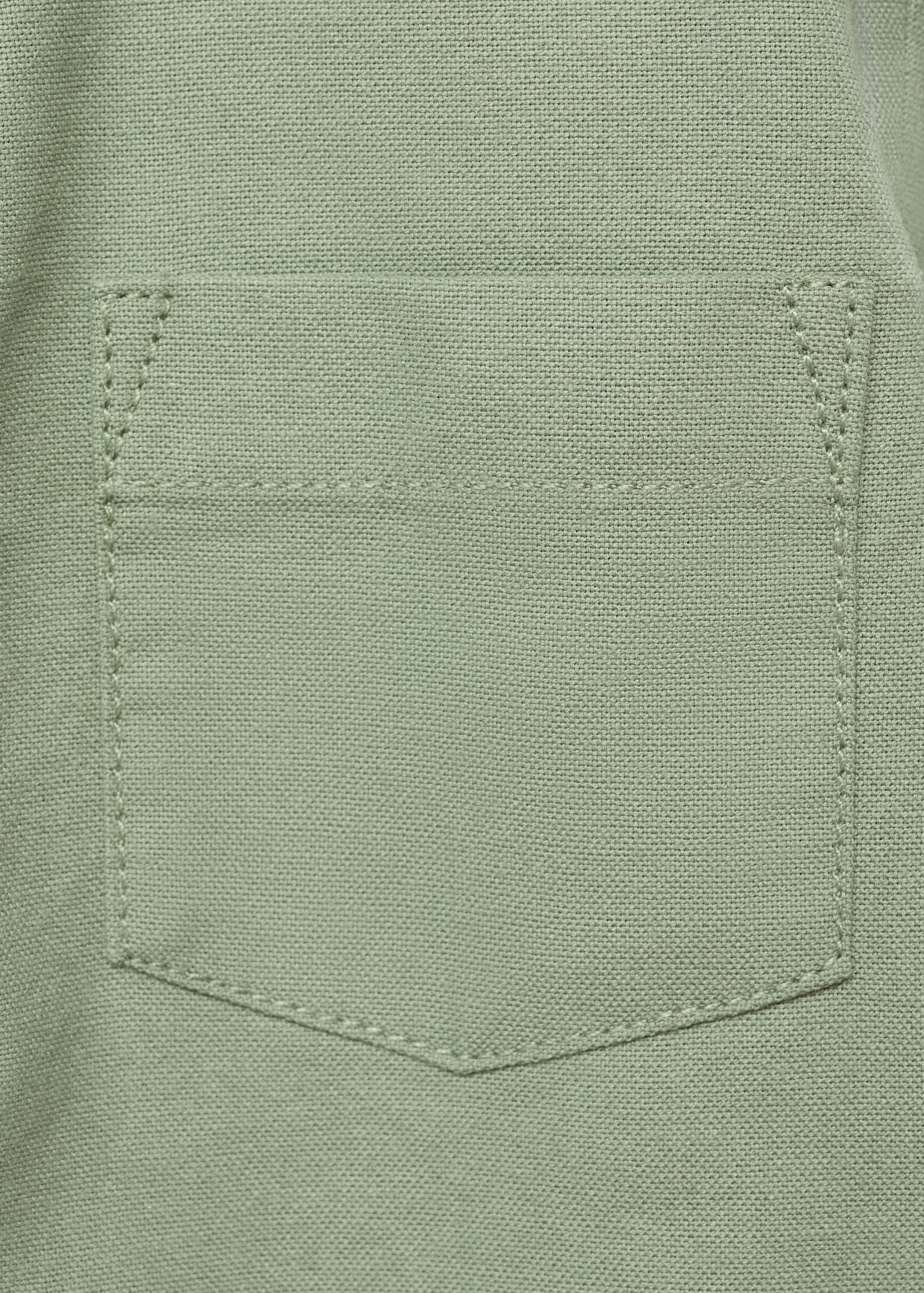 Cotton shirt with a shirt collar - Details of the article 0