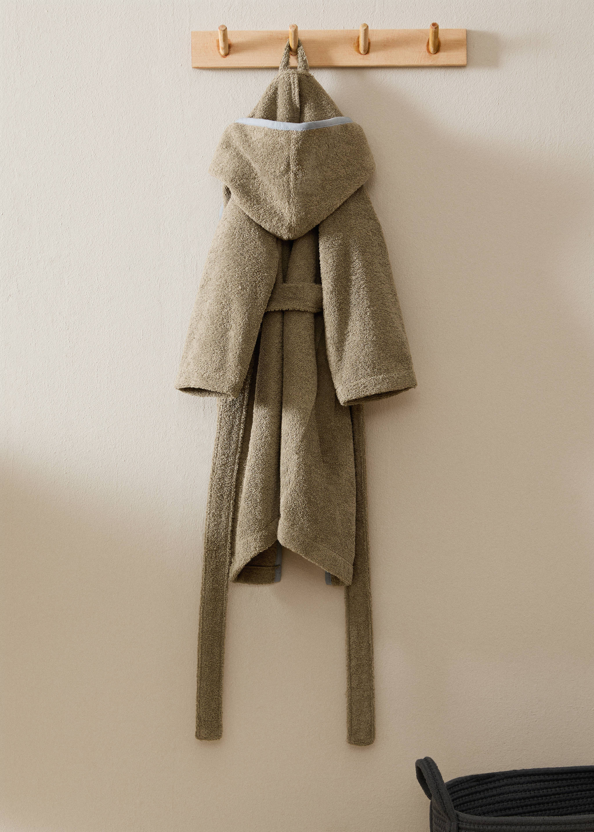 Barnús infantil cotó rivet contrast - Pla general