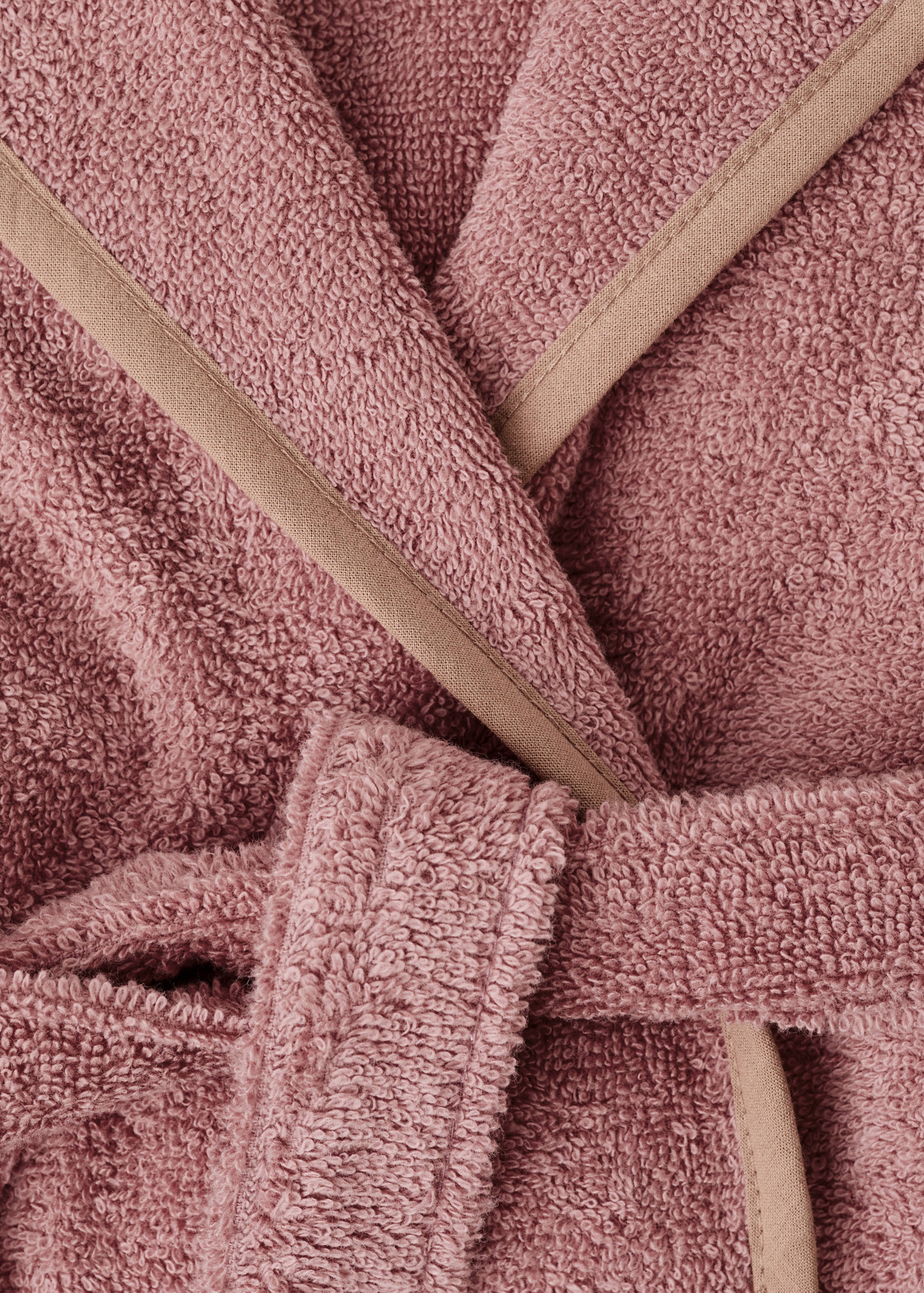 Peignoir enfant coton avec liseré contrastant - Détail de l'article 2