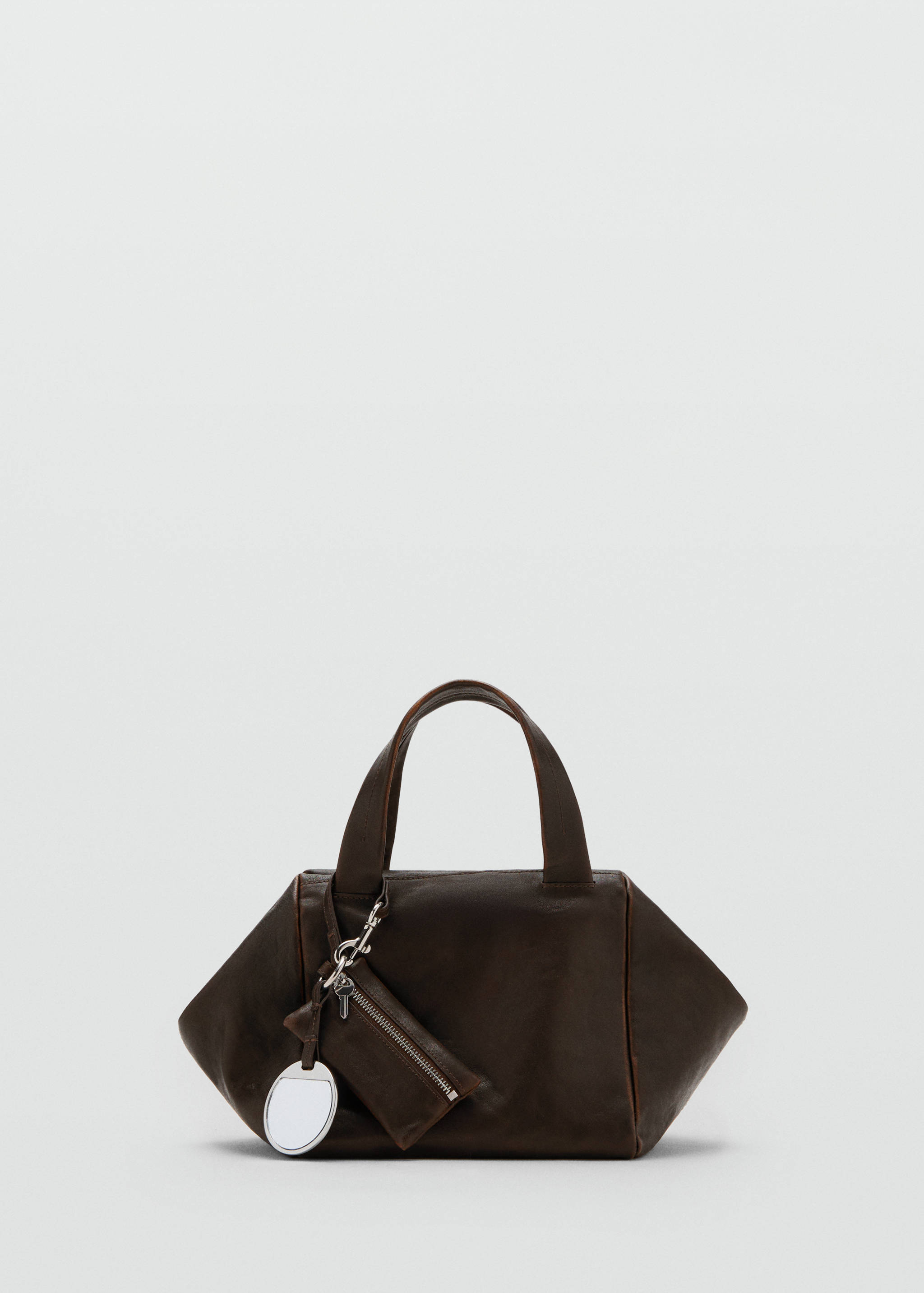 Leather clutch bag with charms - Article without model