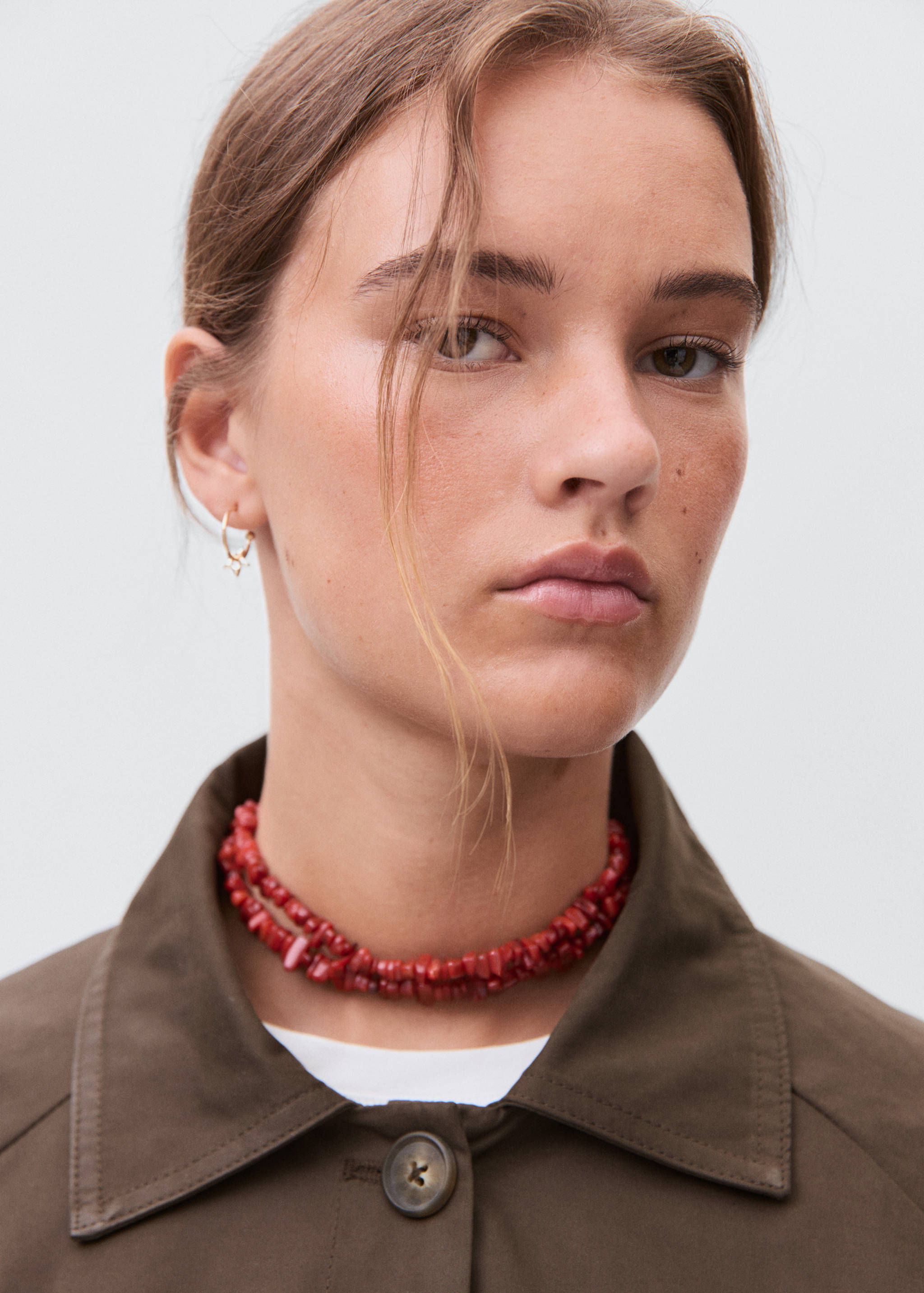 Trench llarg interior estampat - Detall de l'article 1