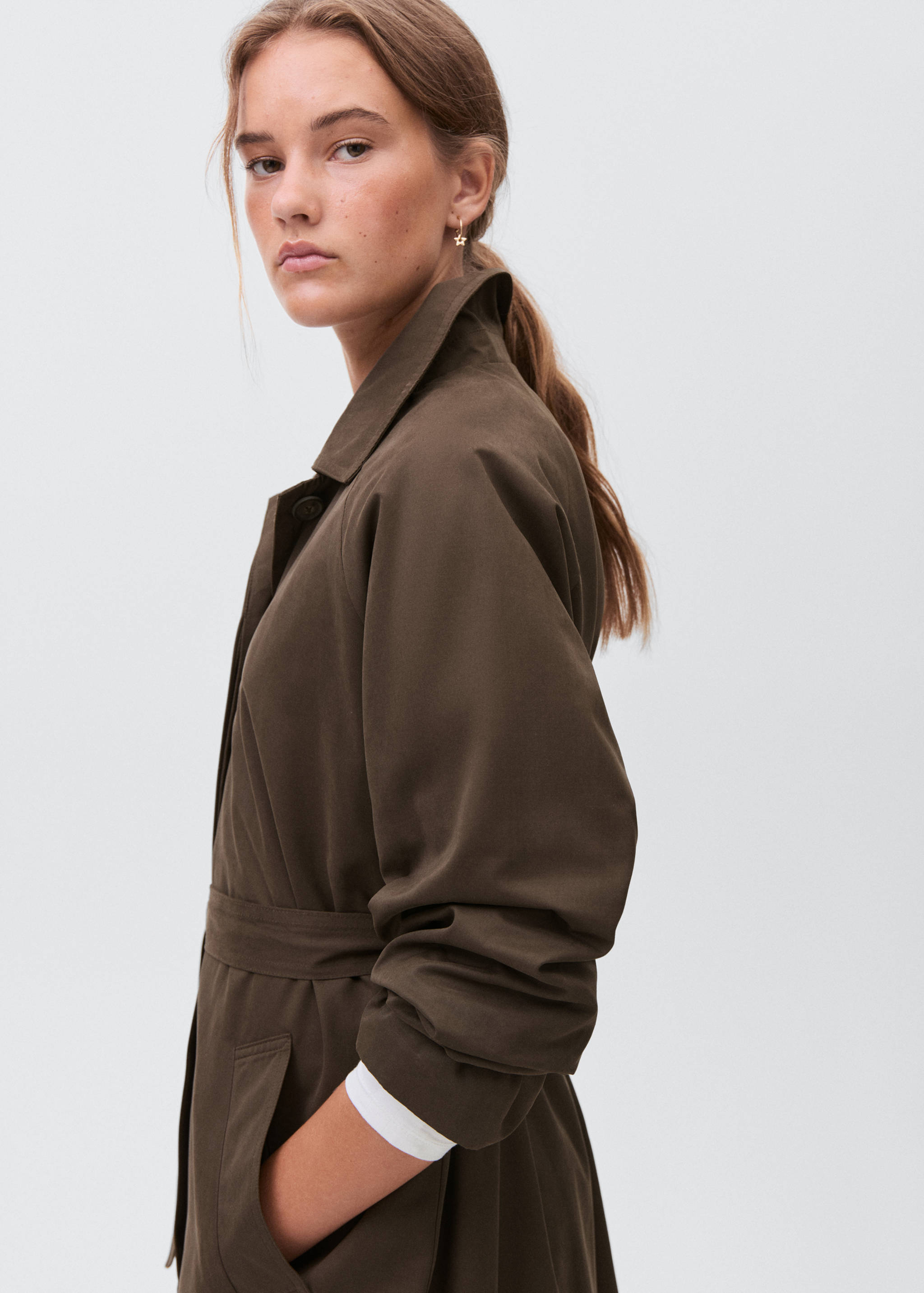 Trench llarg interior estampat - Detall de l'article 2