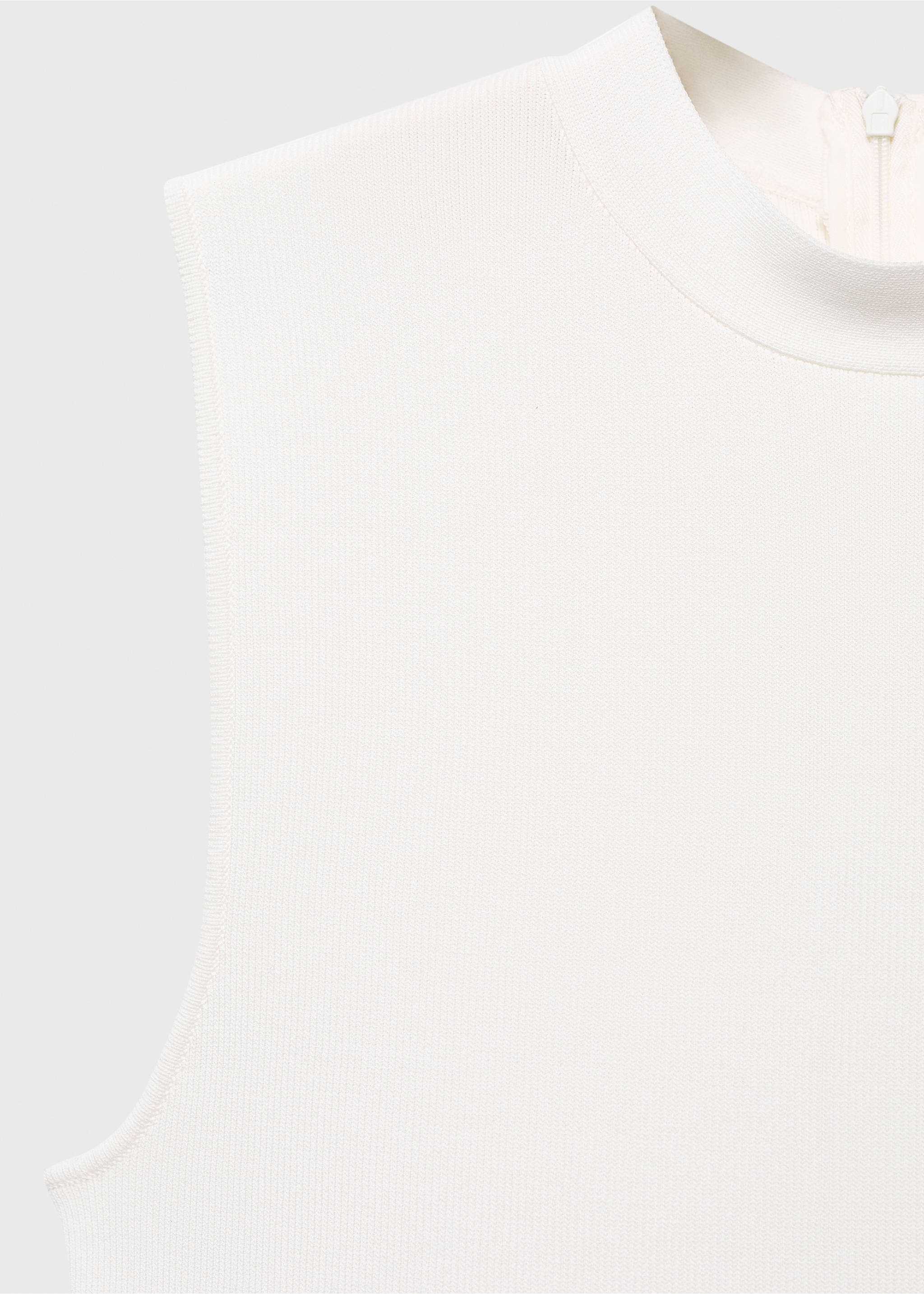 Комбинированный комбинезон с ремнем - Деталь изделия 0, Грязно-белый. Ref: 17075786-00.