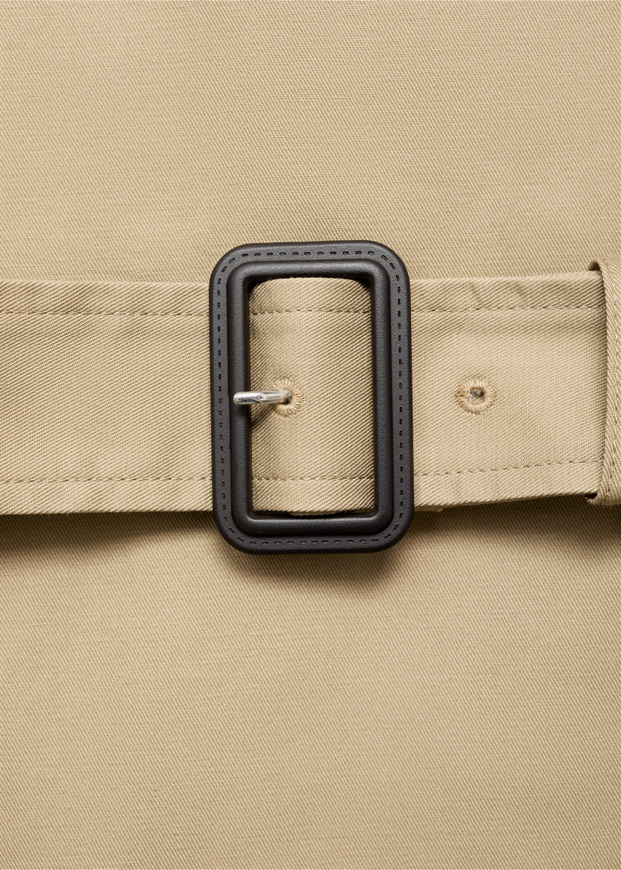 Classic trench coat with belt - Details of the article 8, Beige. Ref: 17075789-00.