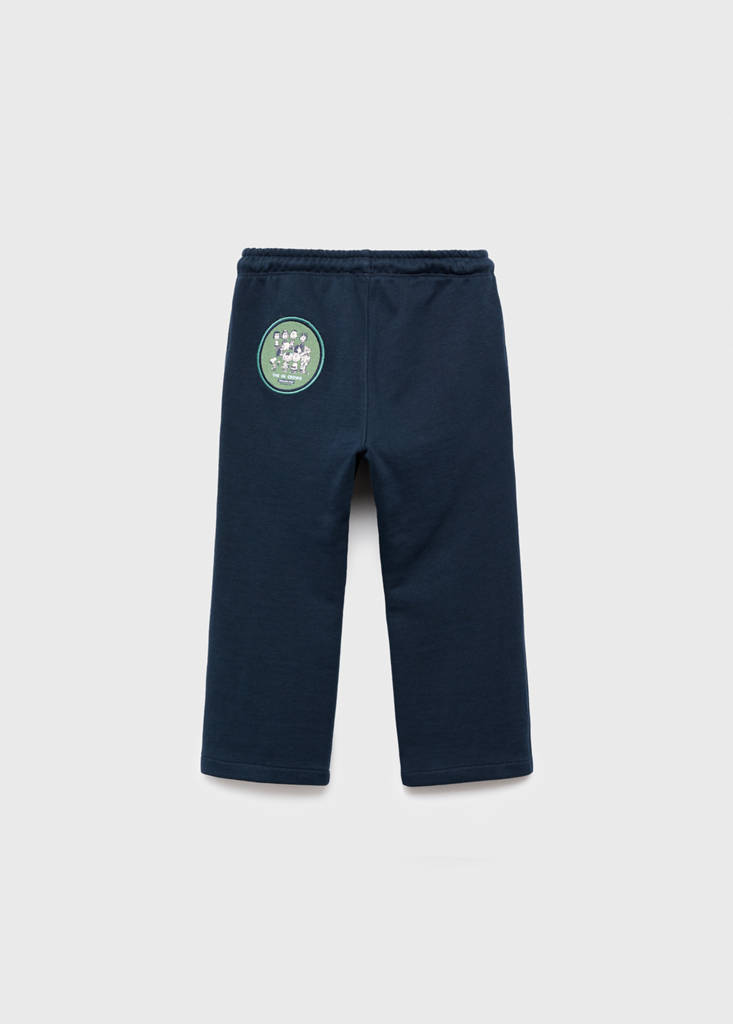 Snoopy embroidered joggers — Navy