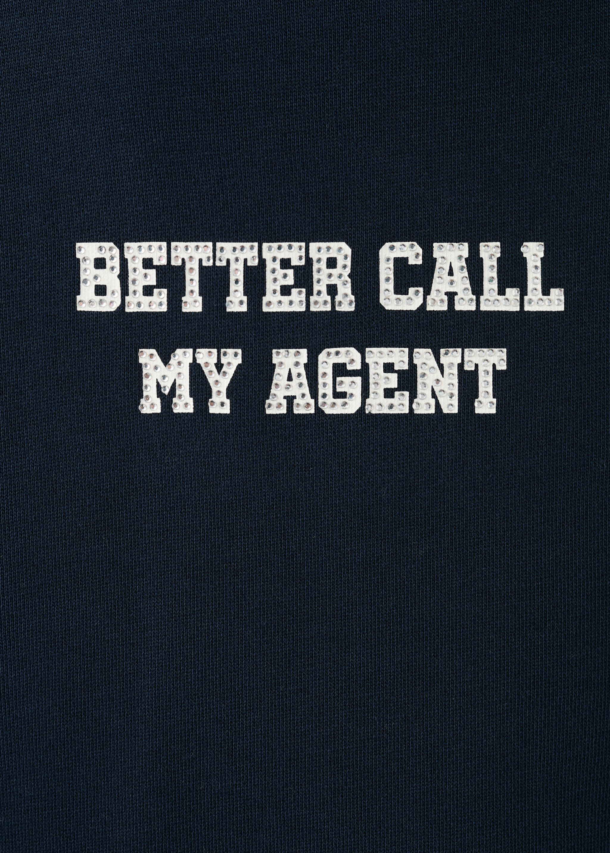 Sweatshirt with glitter print - Details of the article 8