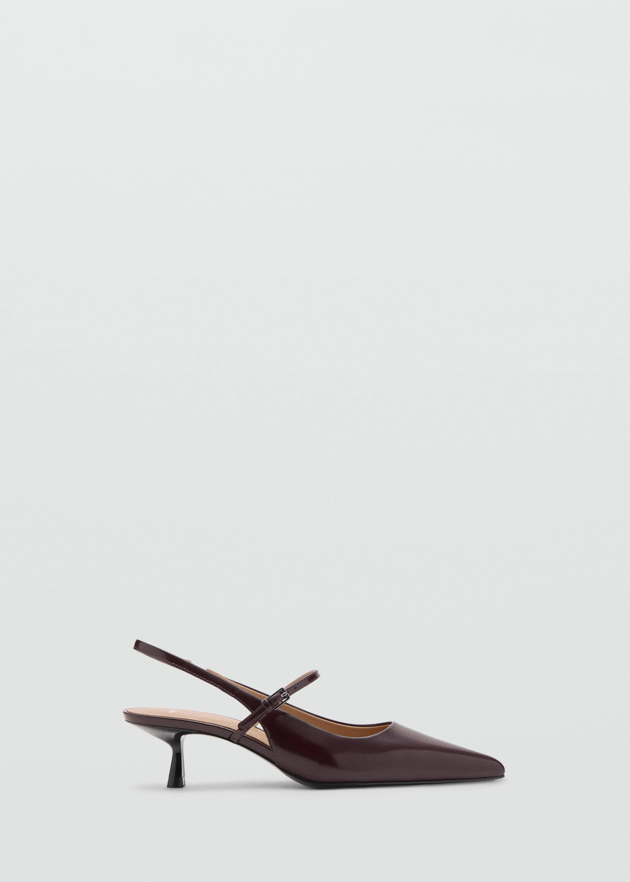 Kitten-heel patent leather shoes - Article without model
