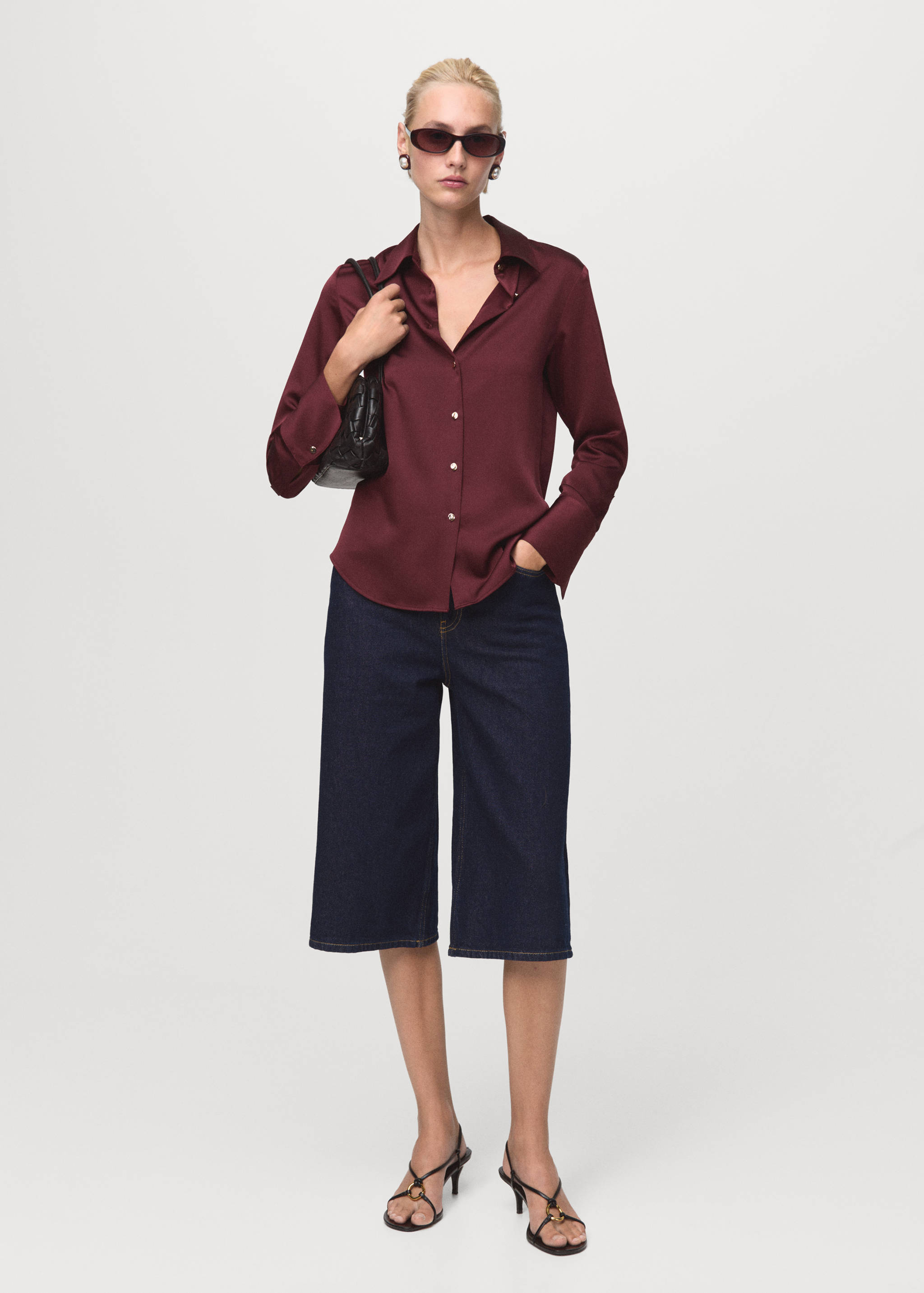 Chemise fluide satinée - Plan général