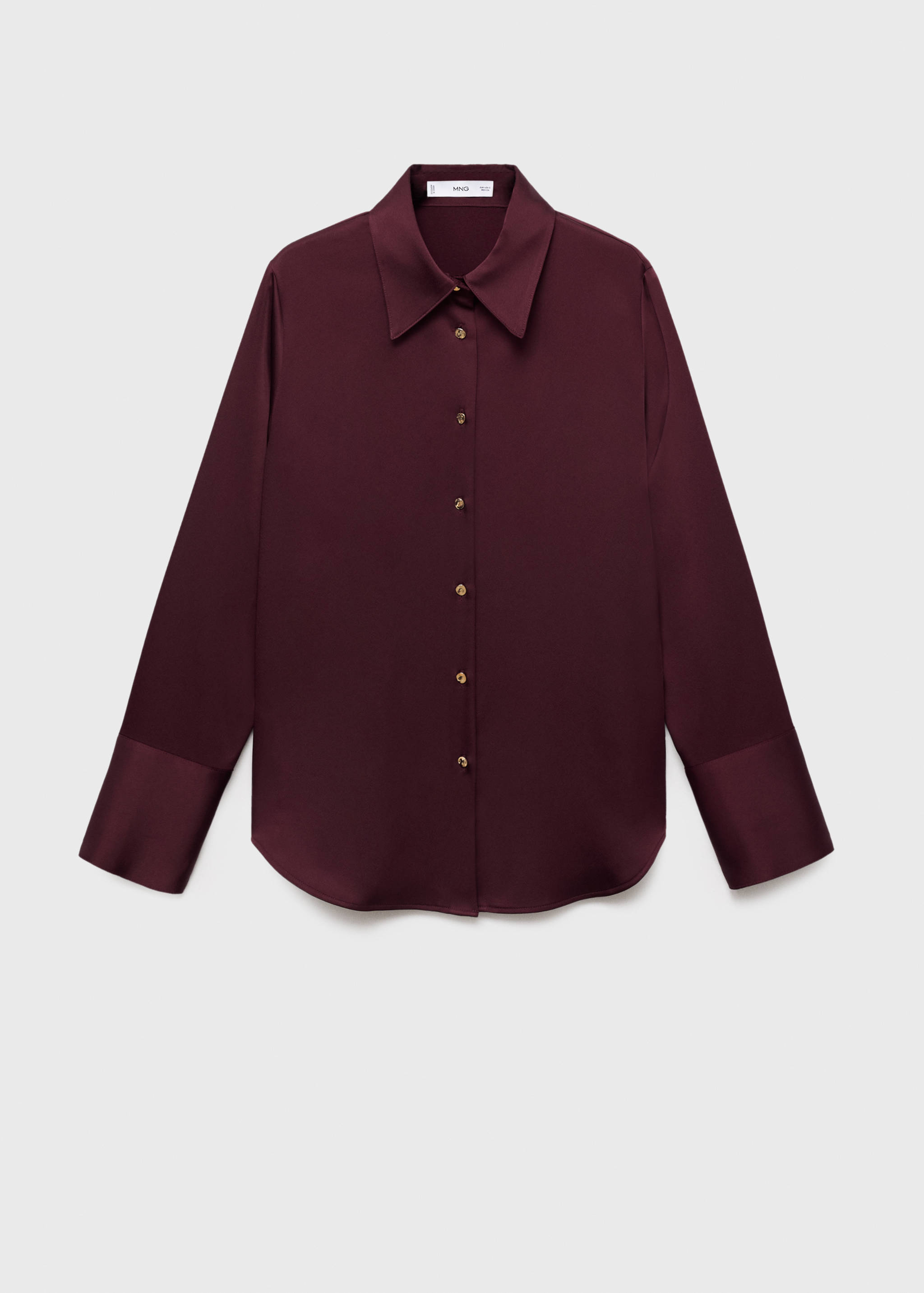 Satin finish flowy shirt - Article without model