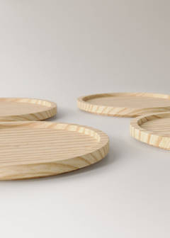 Set of 4 ash coasters — Sand 2