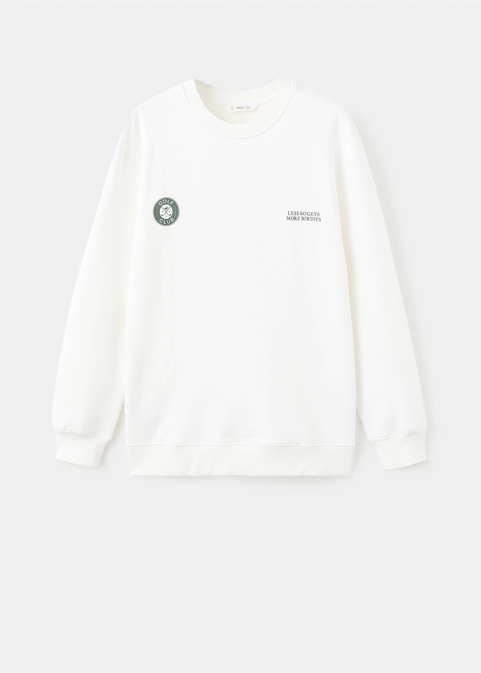 Sudadera algodón estampada - Artículo sin modelo, Blanco roto. Ref: 17075809-00.