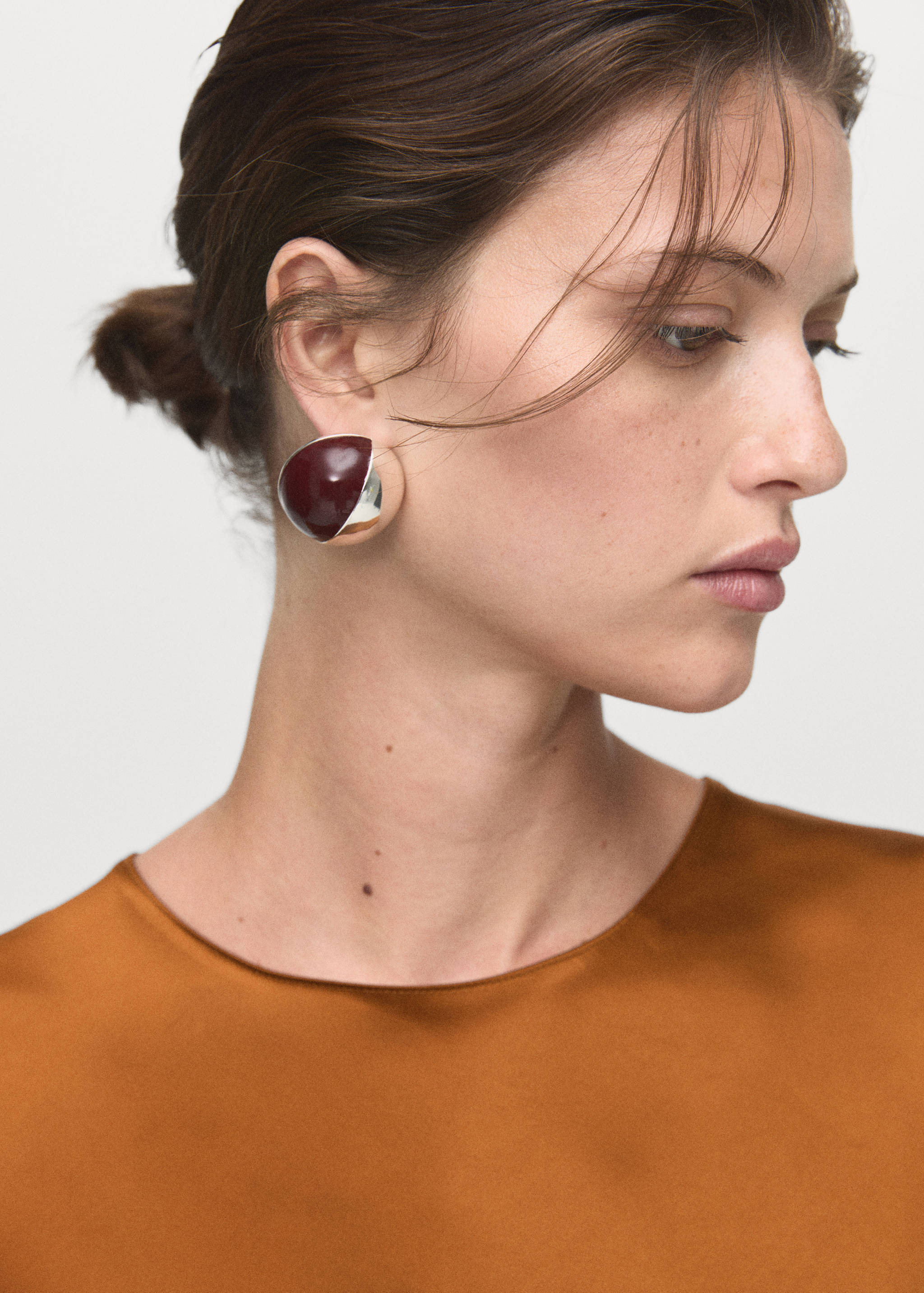 Vestido comprido acetinado - Pormenor do artigo 1