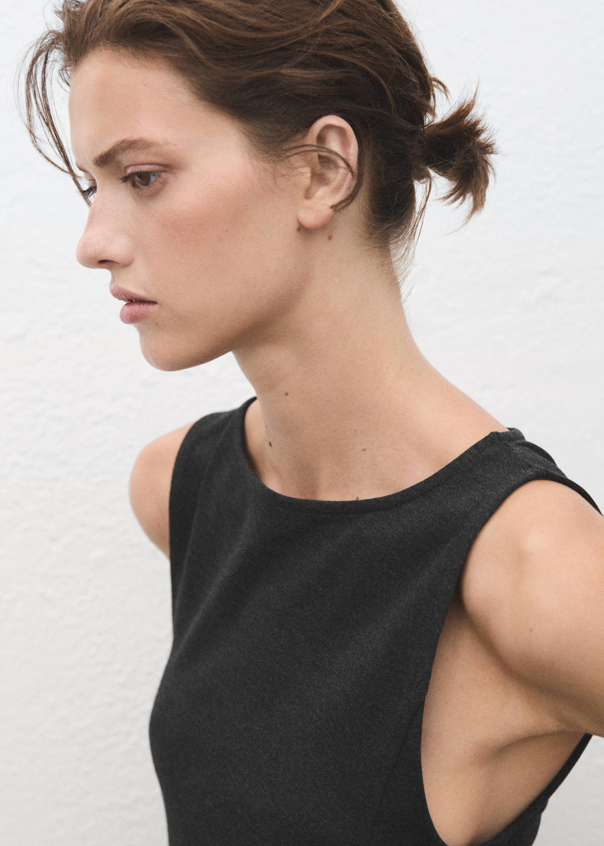 Cut-out ruched dress - Details of the article 1