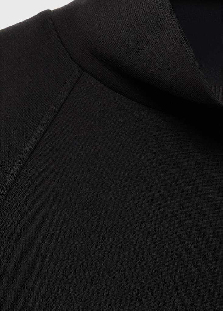 High collar sweatshirt — Black