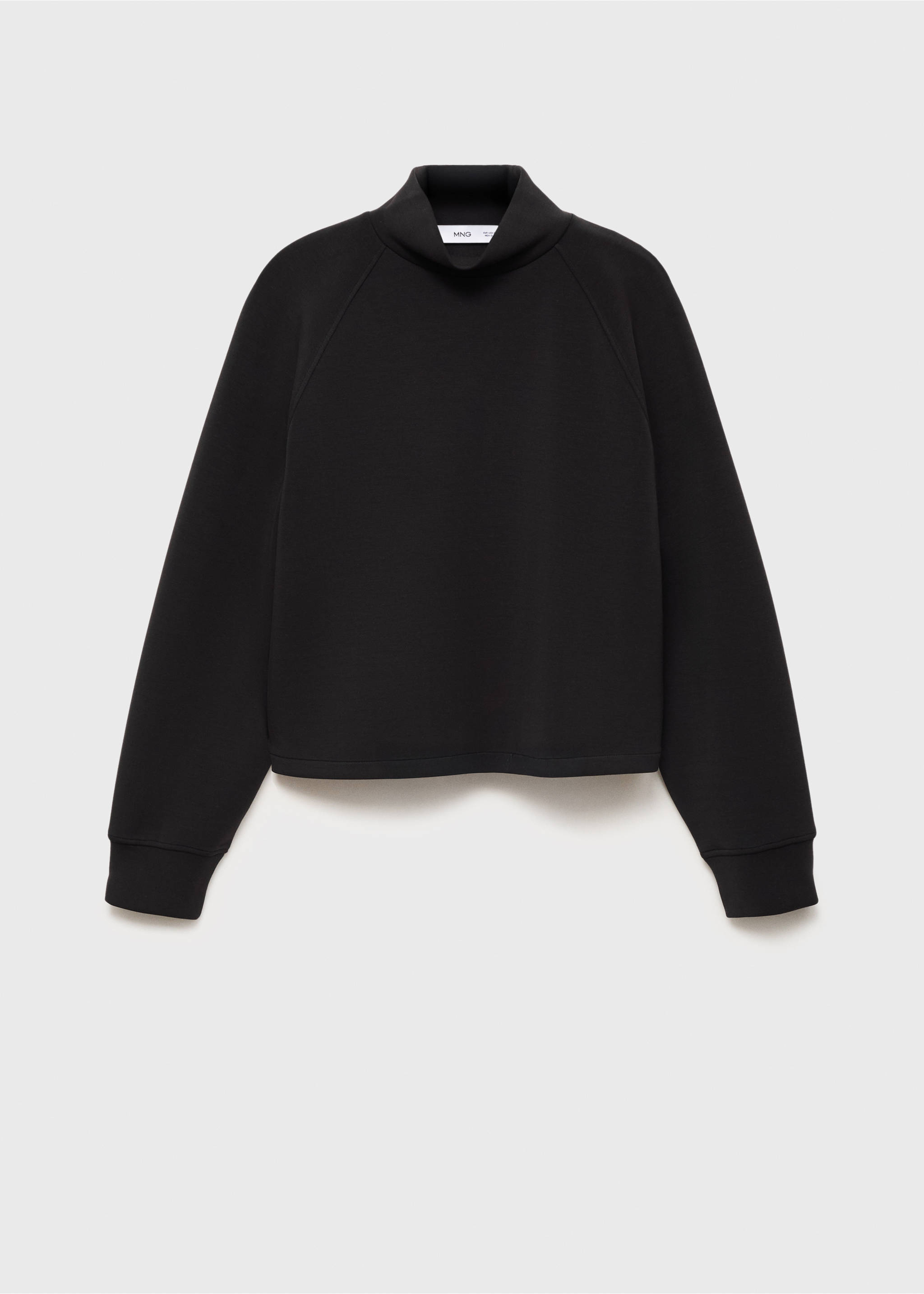 Sweat-shirt col montant - Article sans modèle, Noir. Ref: 17075812-00.