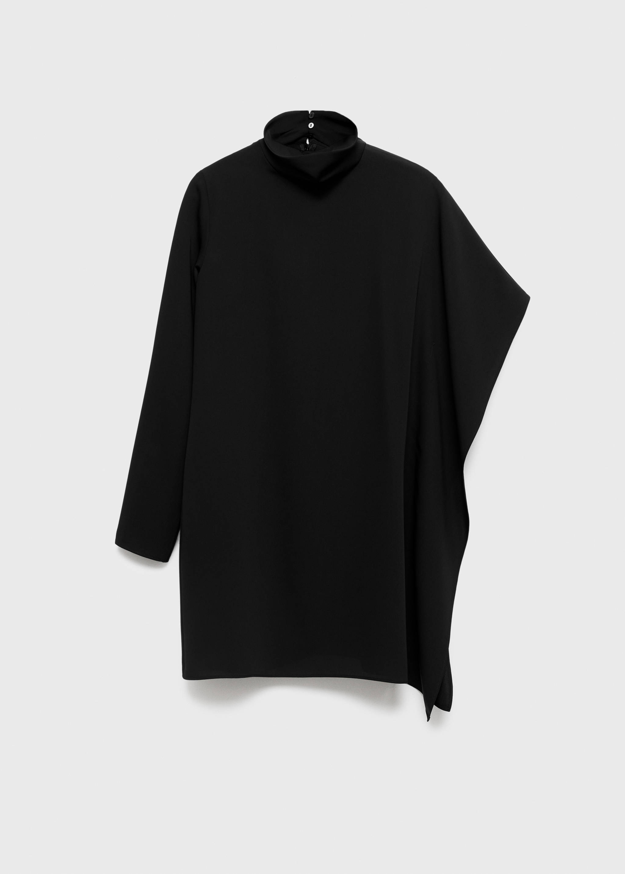 Turtleneck dress with asymmetrical sleeves - Article without model