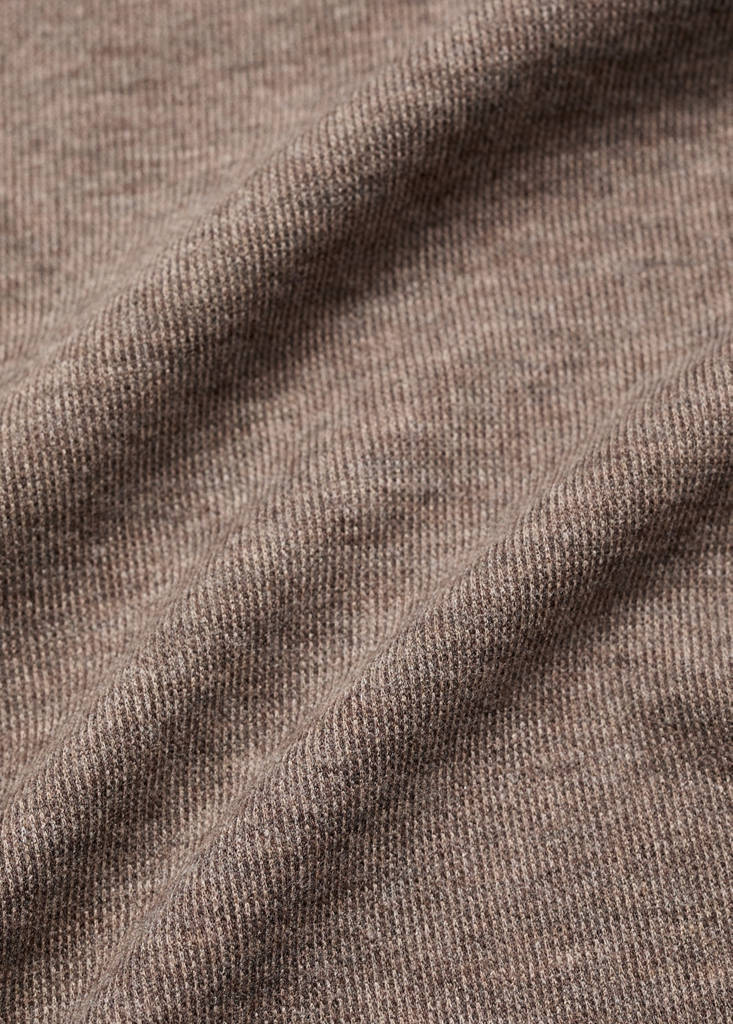 Knitted trousers with elastic waistband — Medium Brown