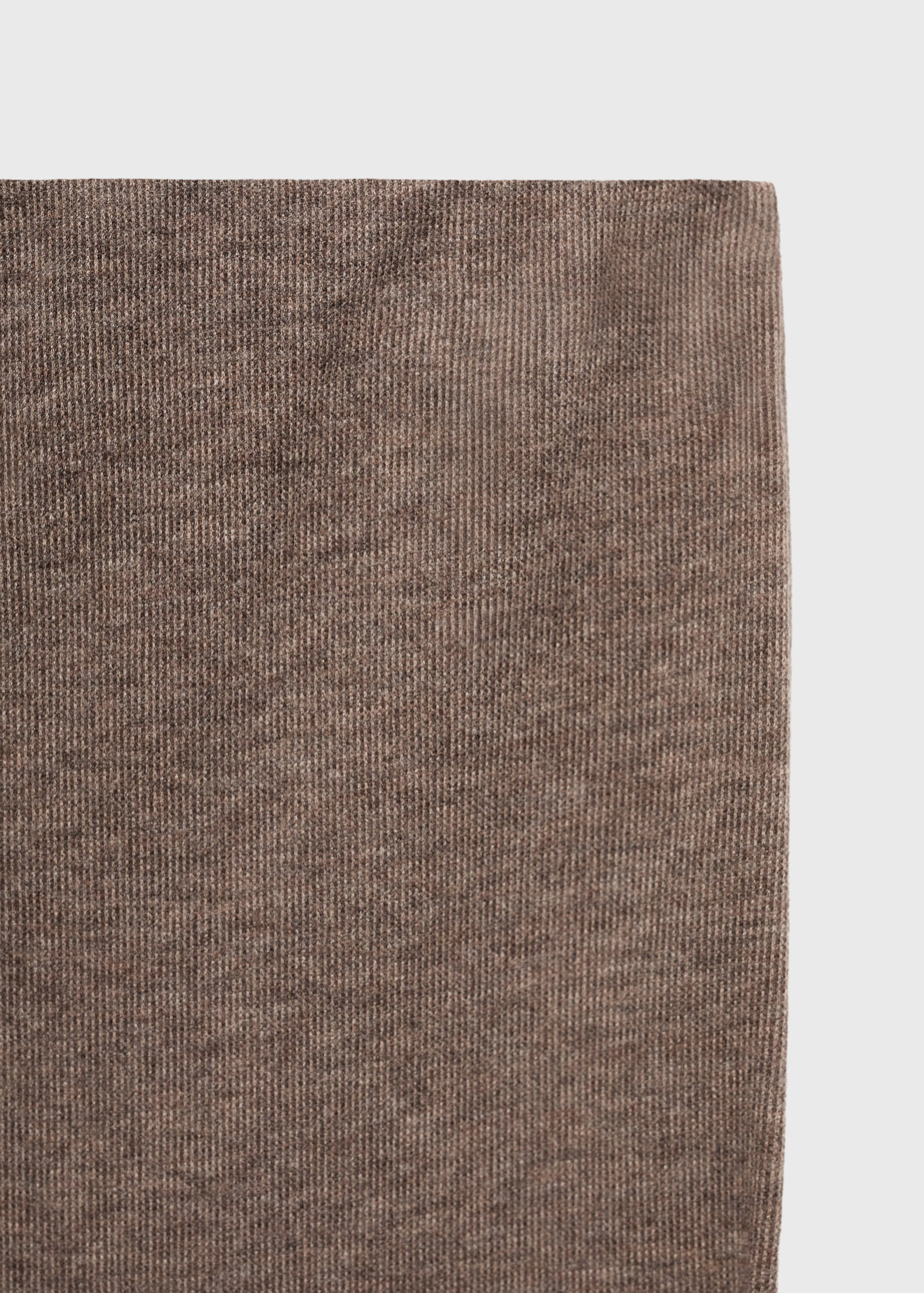 Knitted trousers with elastic waistband - Details of the article 0