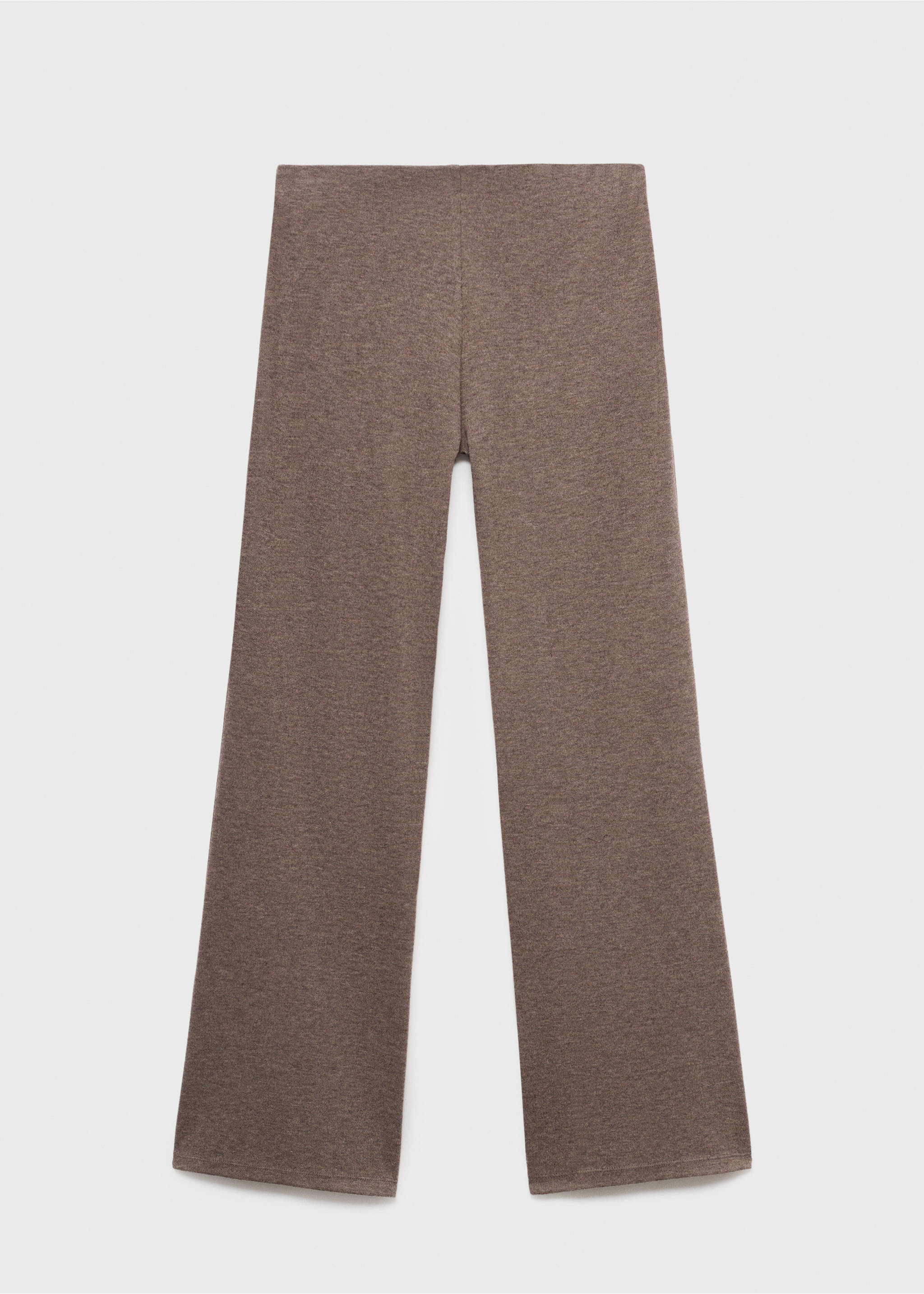 Knitted trousers with elastic waistband - Article without model, Medium Brown. Ref: 17075815-00.