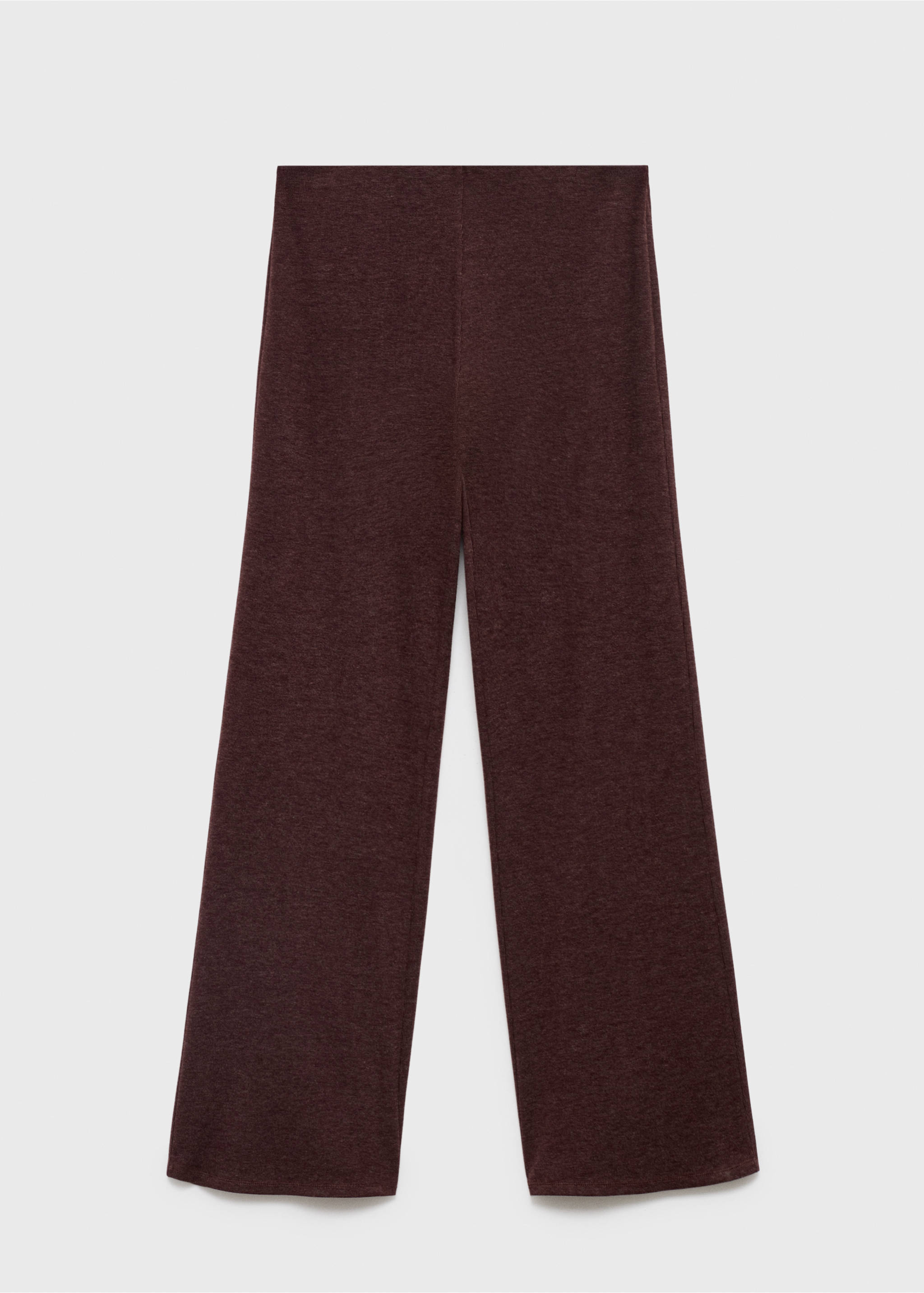 Knitted trousers with elastic waistband - Article without model, Burgundy. Ref: 17075815-00.