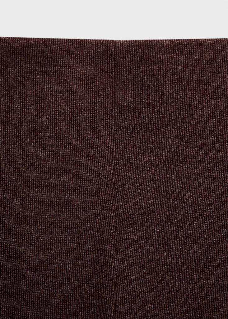 Knitted trousers with elastic waistband — Burgundy
