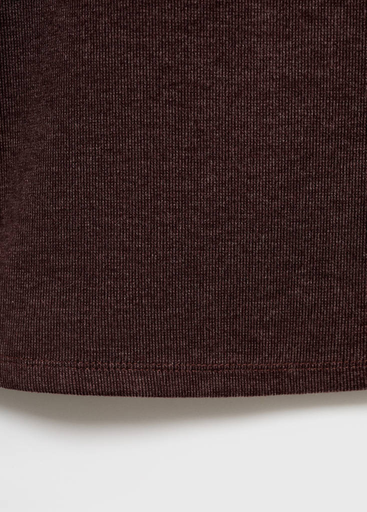 Knitted trousers with elastic waistband — Burgundy