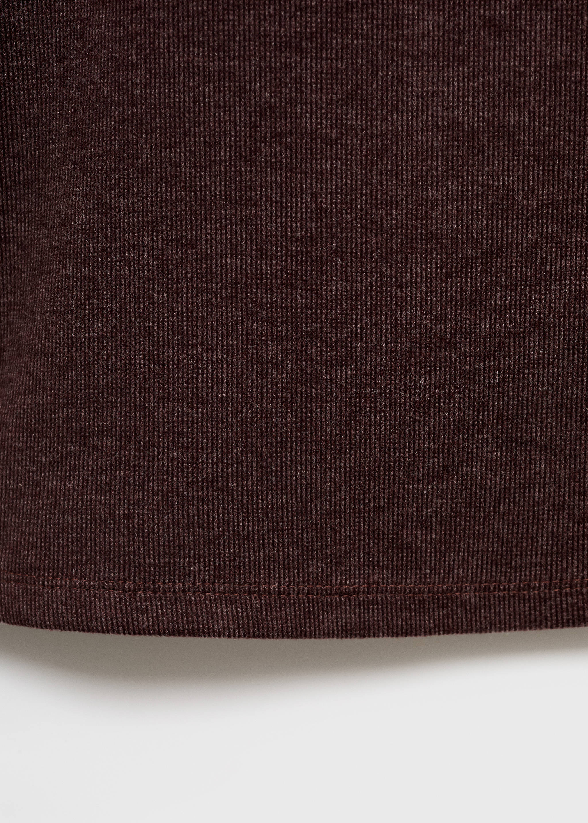 Knitted trousers with elastic waistband - Details of the article 0