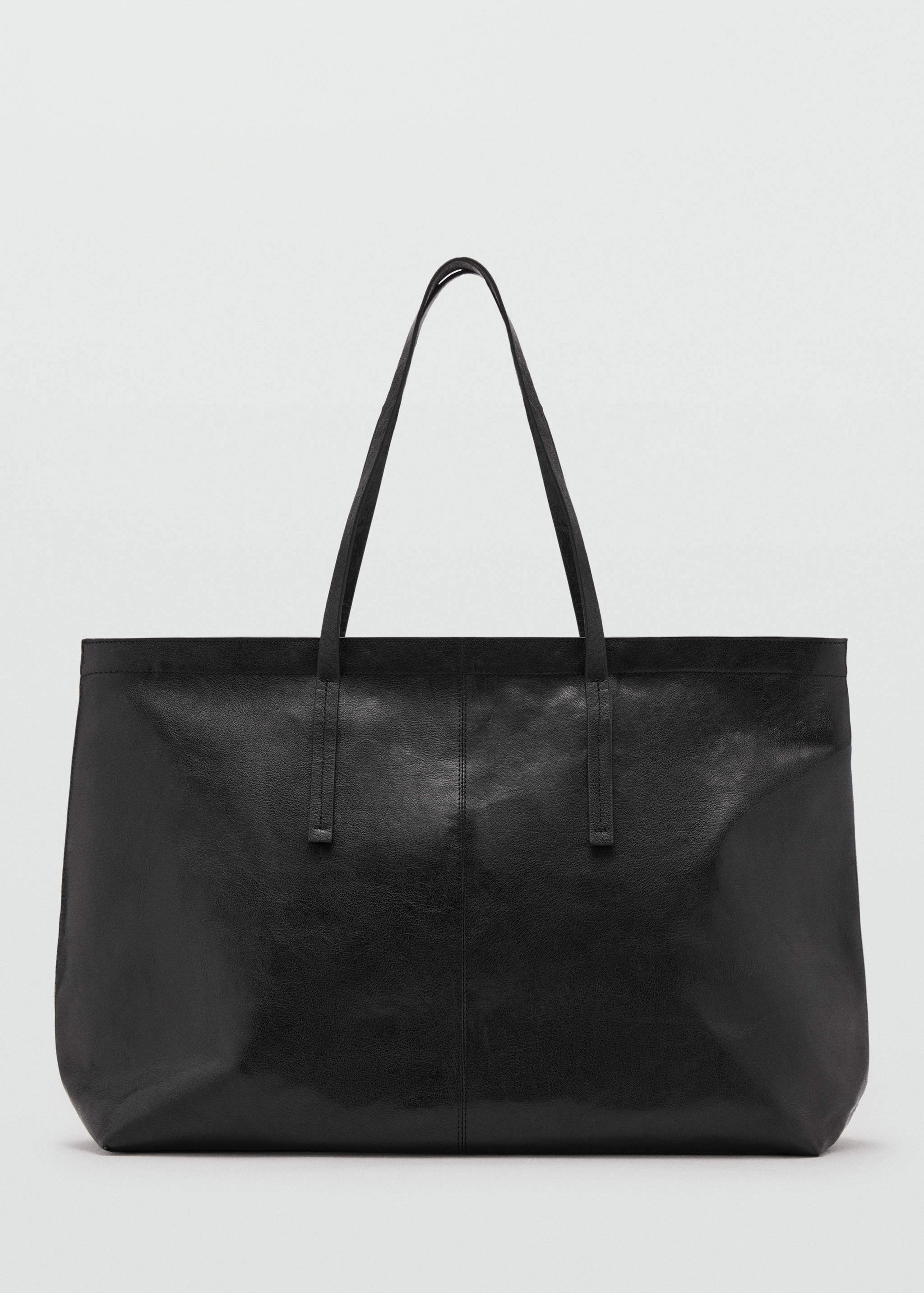 Leather shopper bag - Article without model