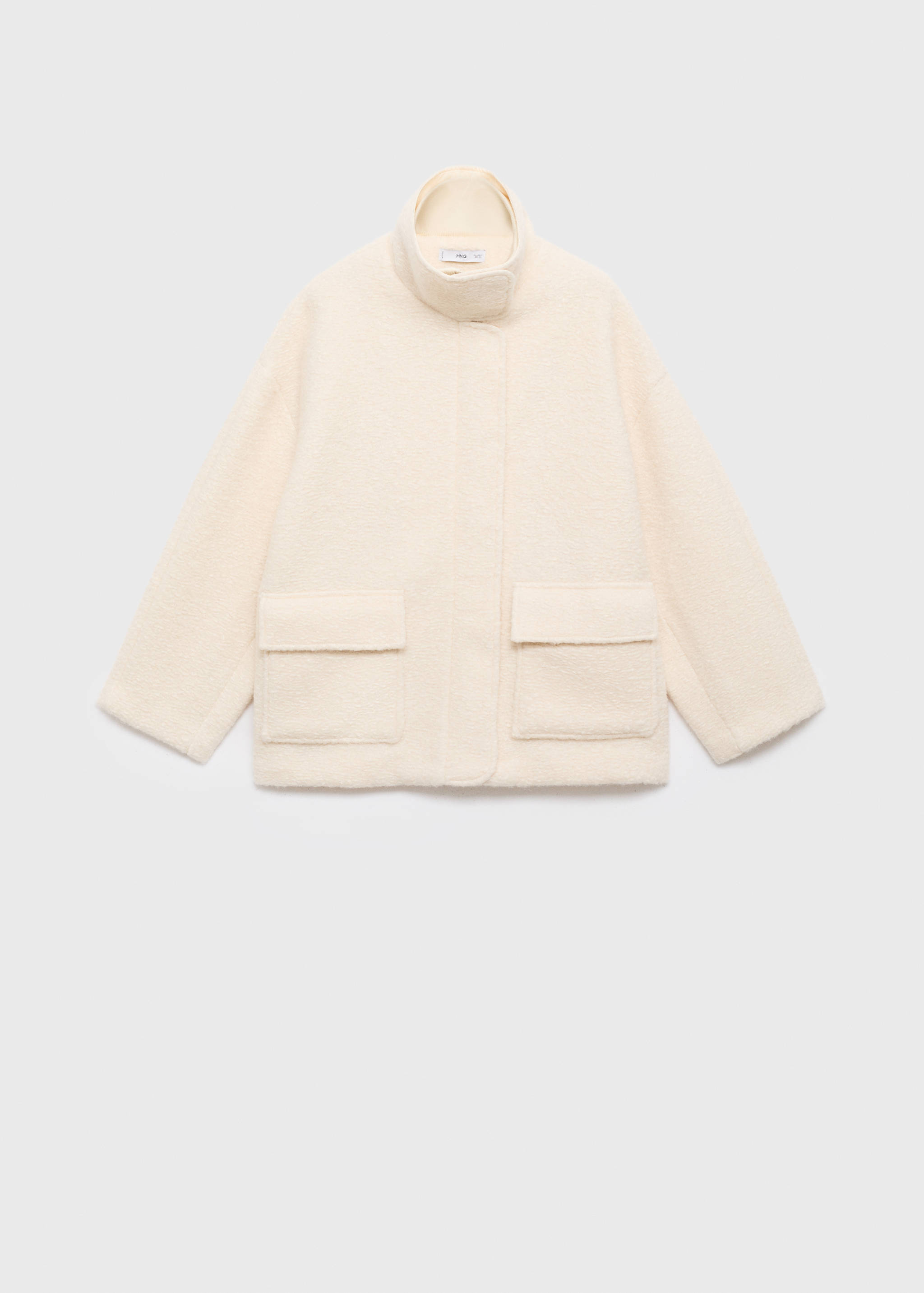 Bouclé jacket with high neck - Article without model