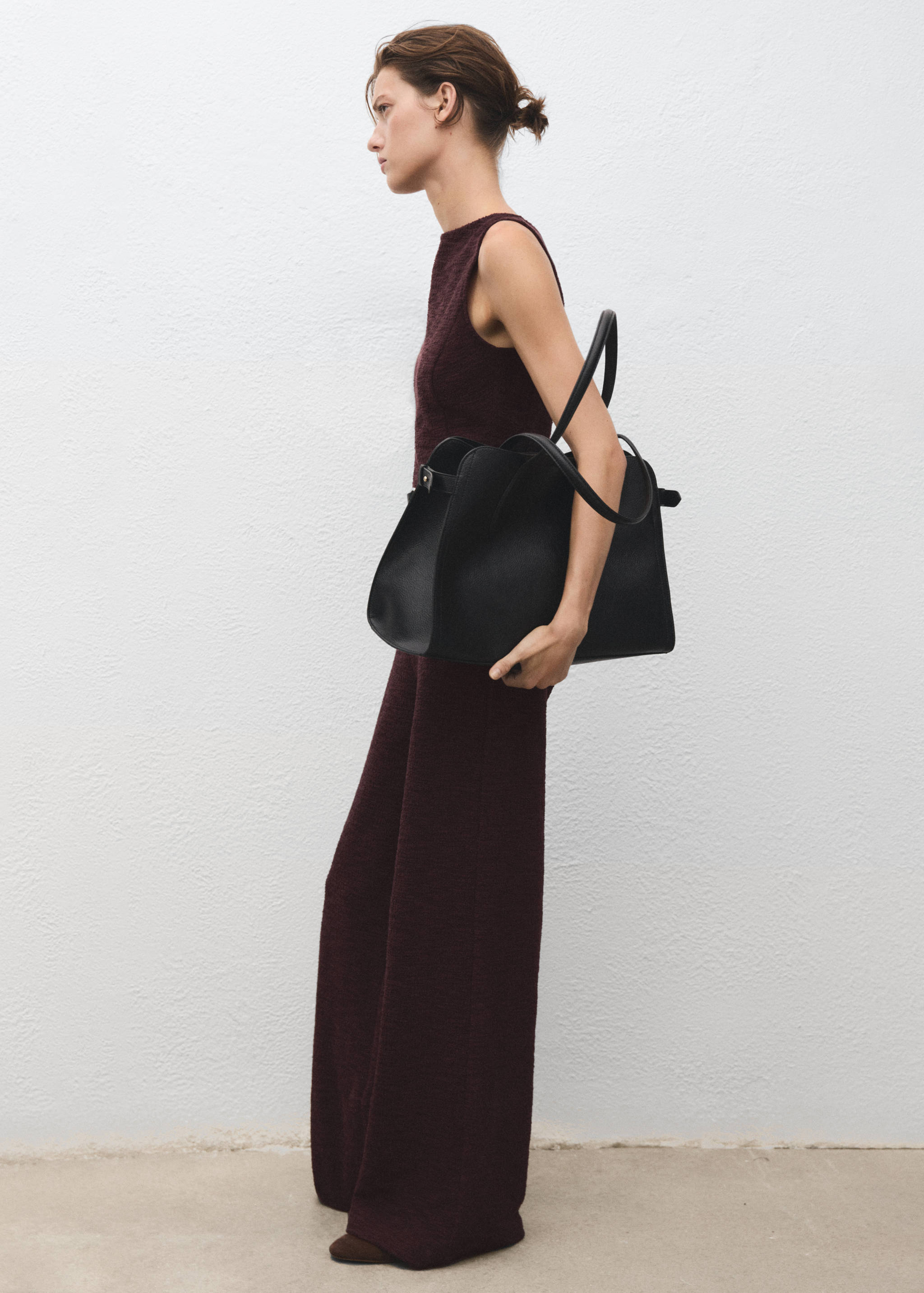 Marl jumpsuit with belt - Details of the article 2