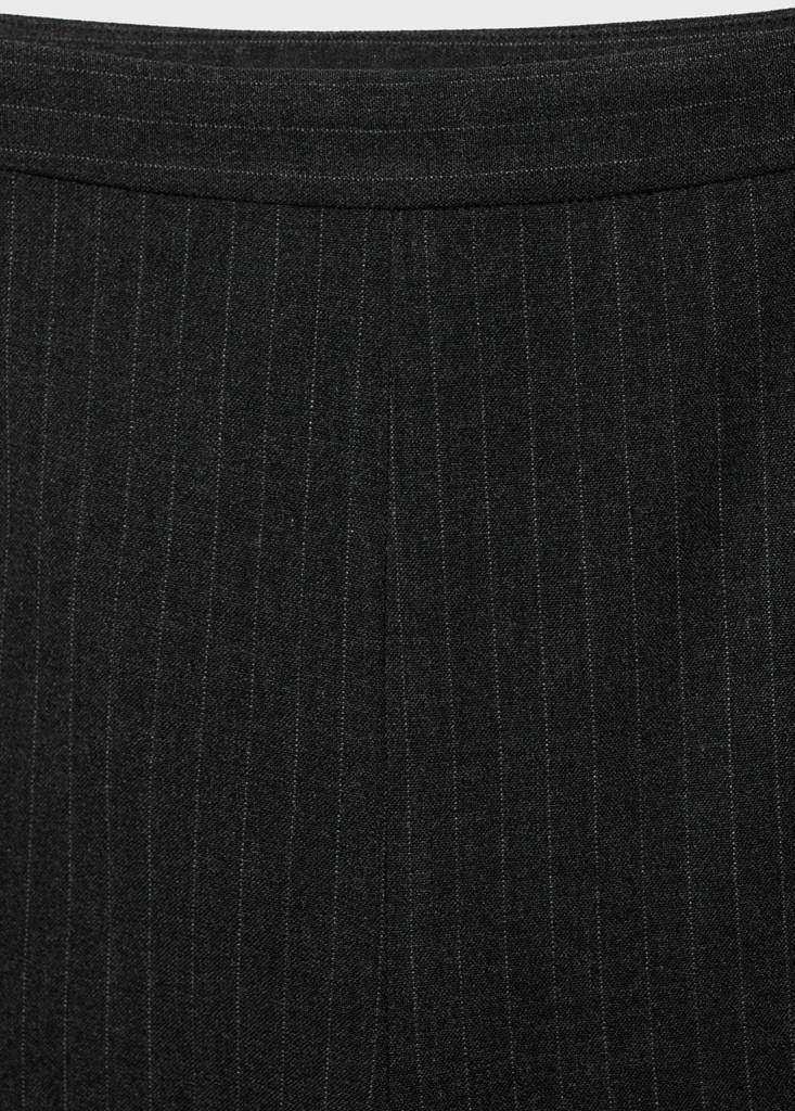 Pinstripe suit trousers — Dark Heather Grey