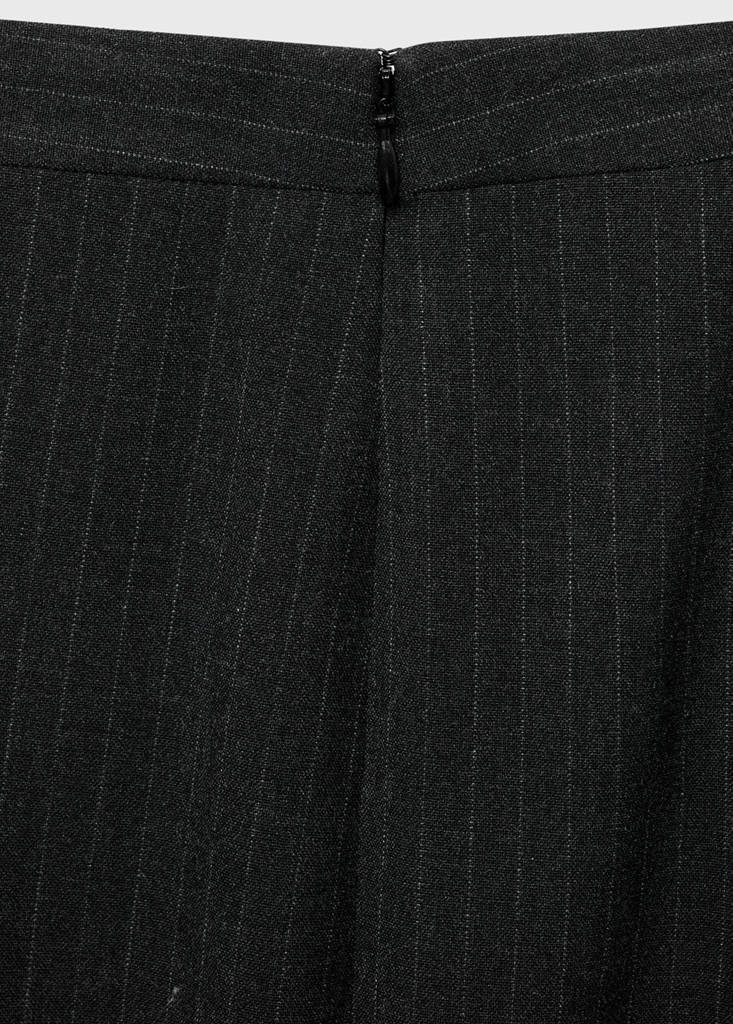 Pinstripe suit trousers — Dark Heather Grey