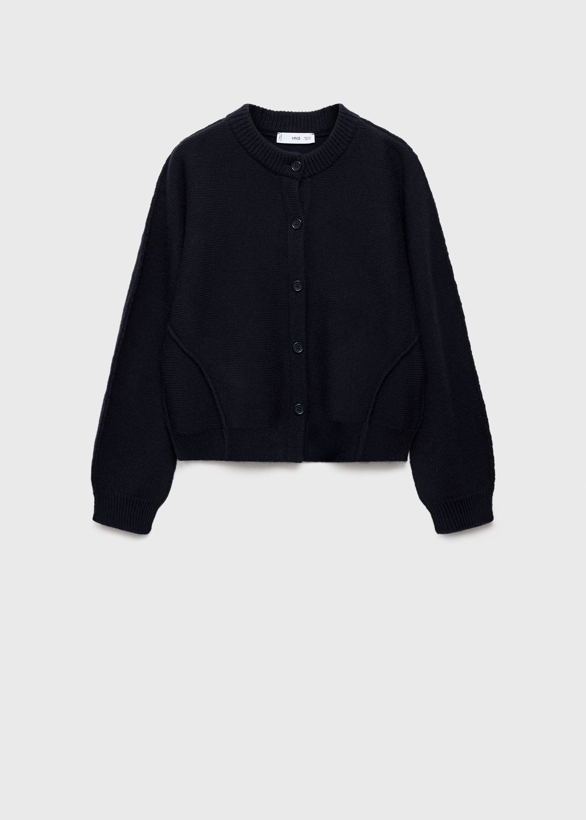 Straight-fit cardigan with buttons - Article without model