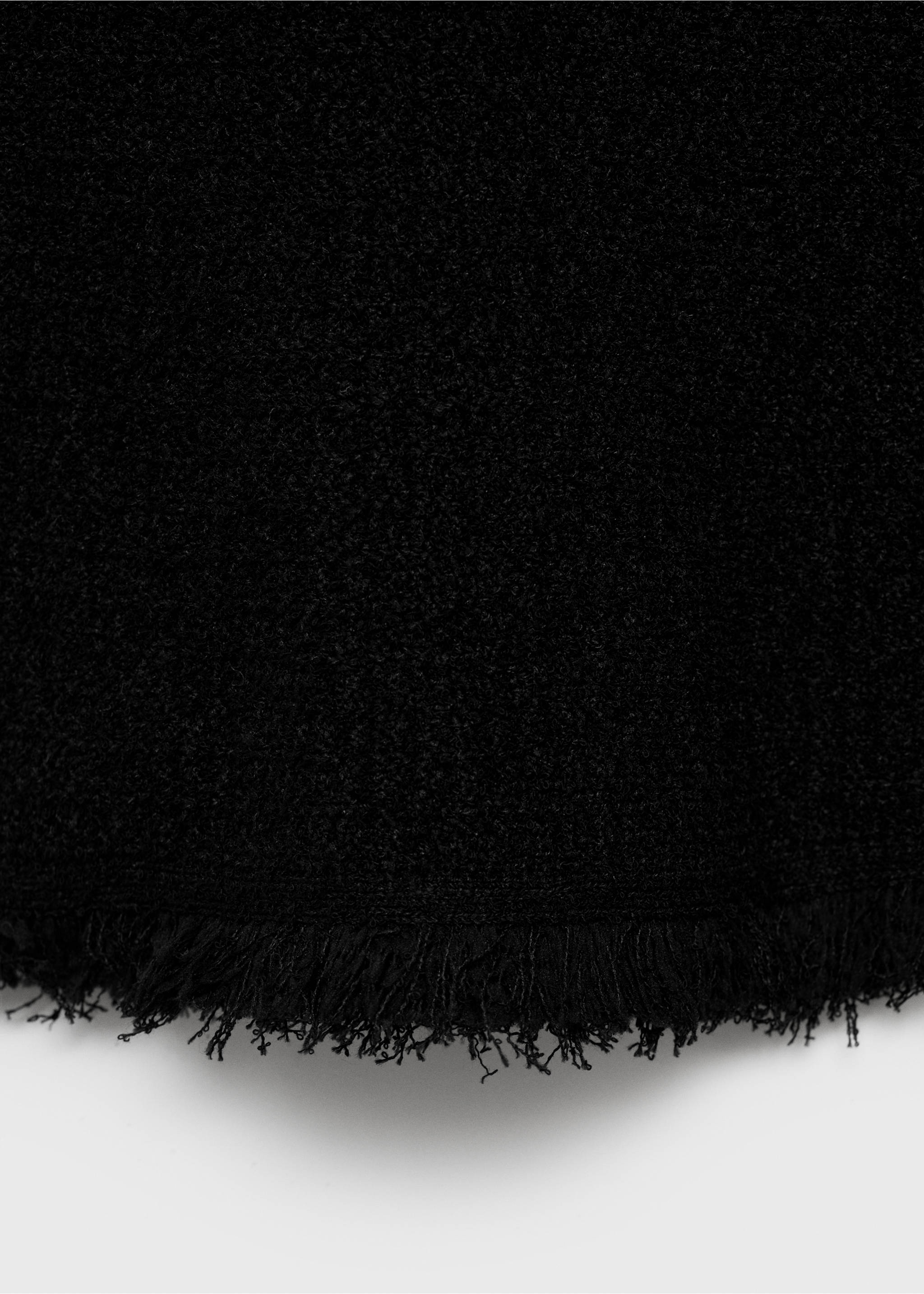 Jupe en tweed bords effilochés - Détail de l'article 0, Noir. Ref: 17075824-00.