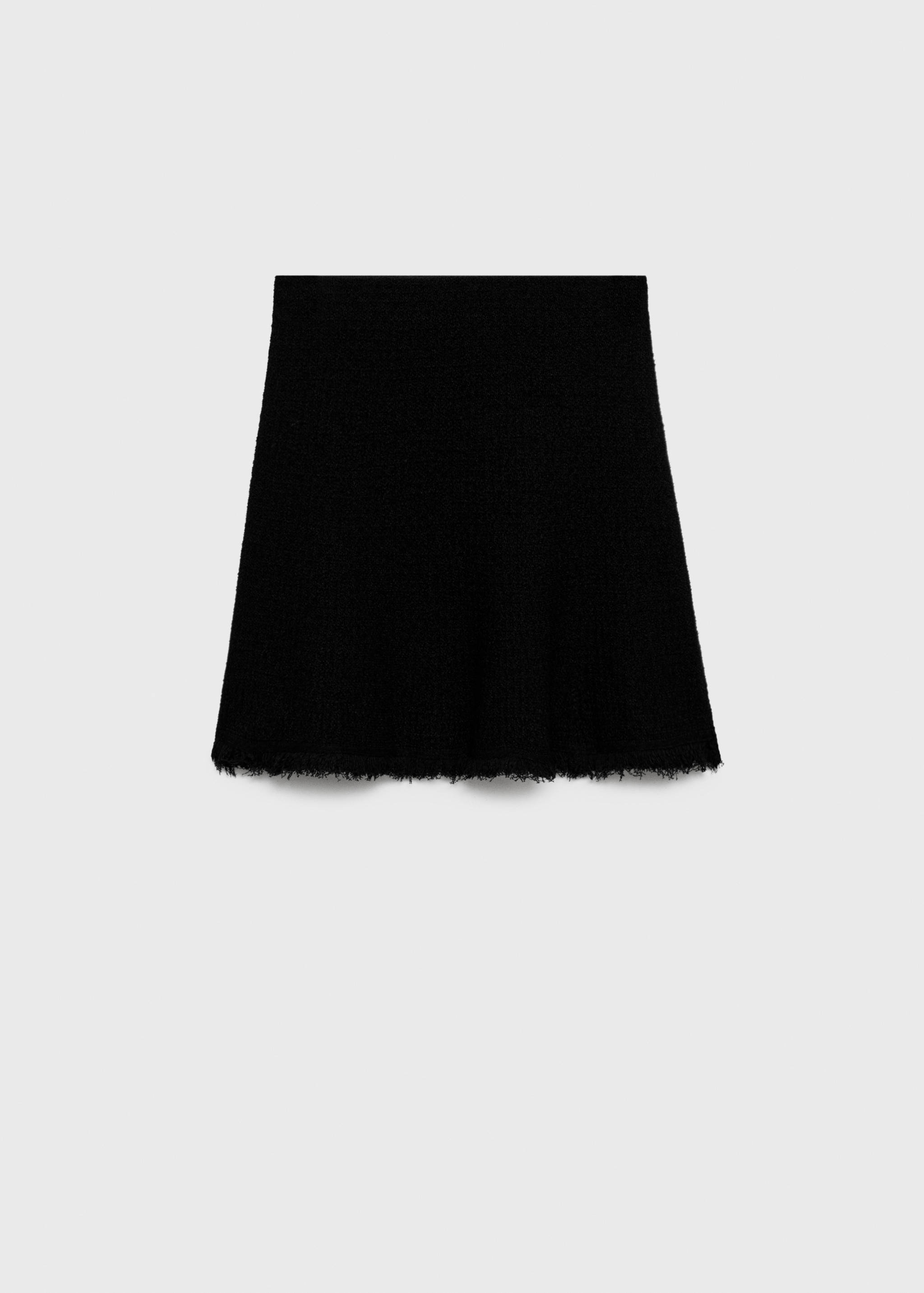 Falda tweed terminaciones deshilachadas - Artículo sin modelo
