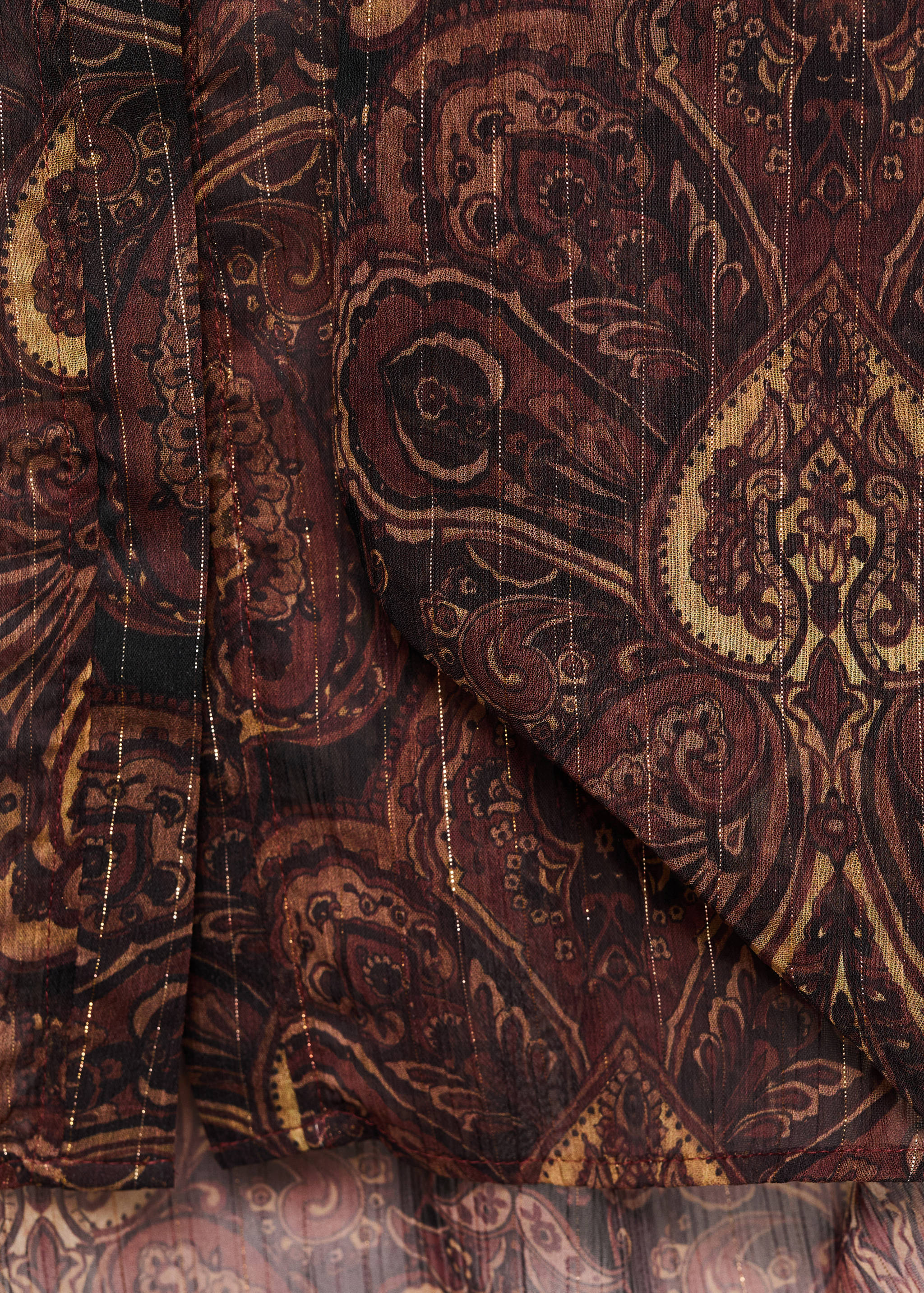 Paisley-print blouse with foulard - Details of the article 0