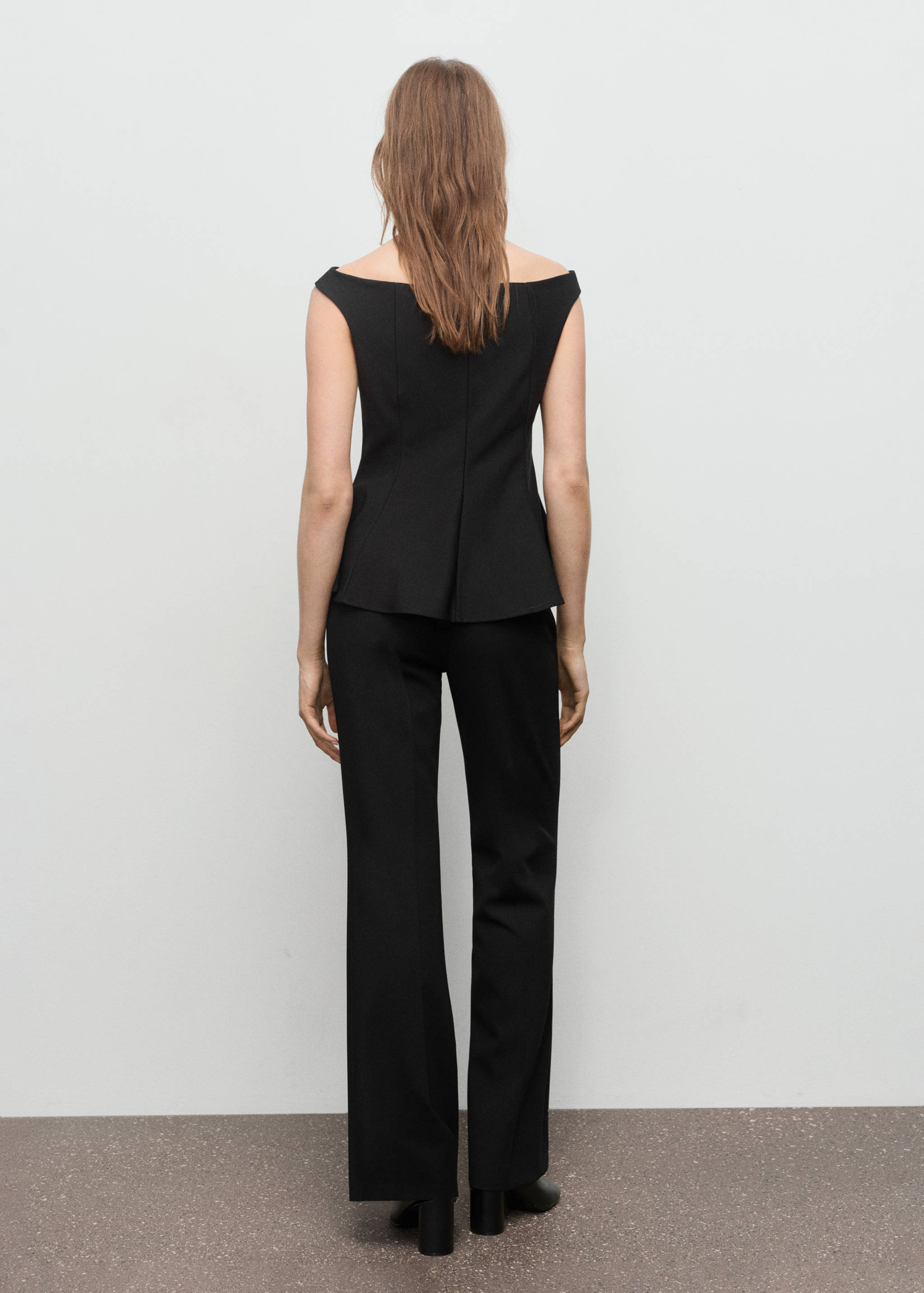 Strapless peplum top - Details of the article 1