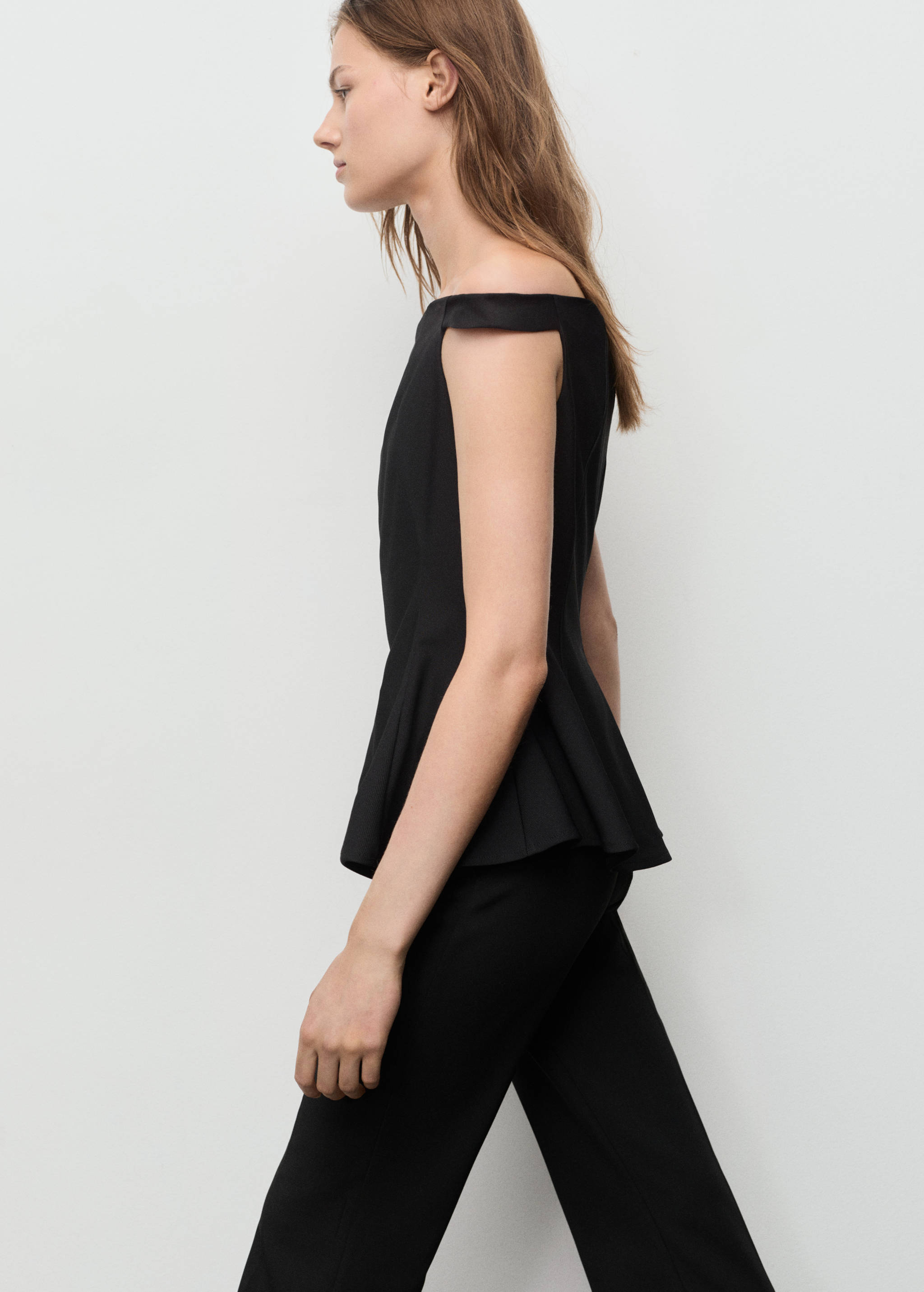 Strapless peplum top - Details of the article 2
