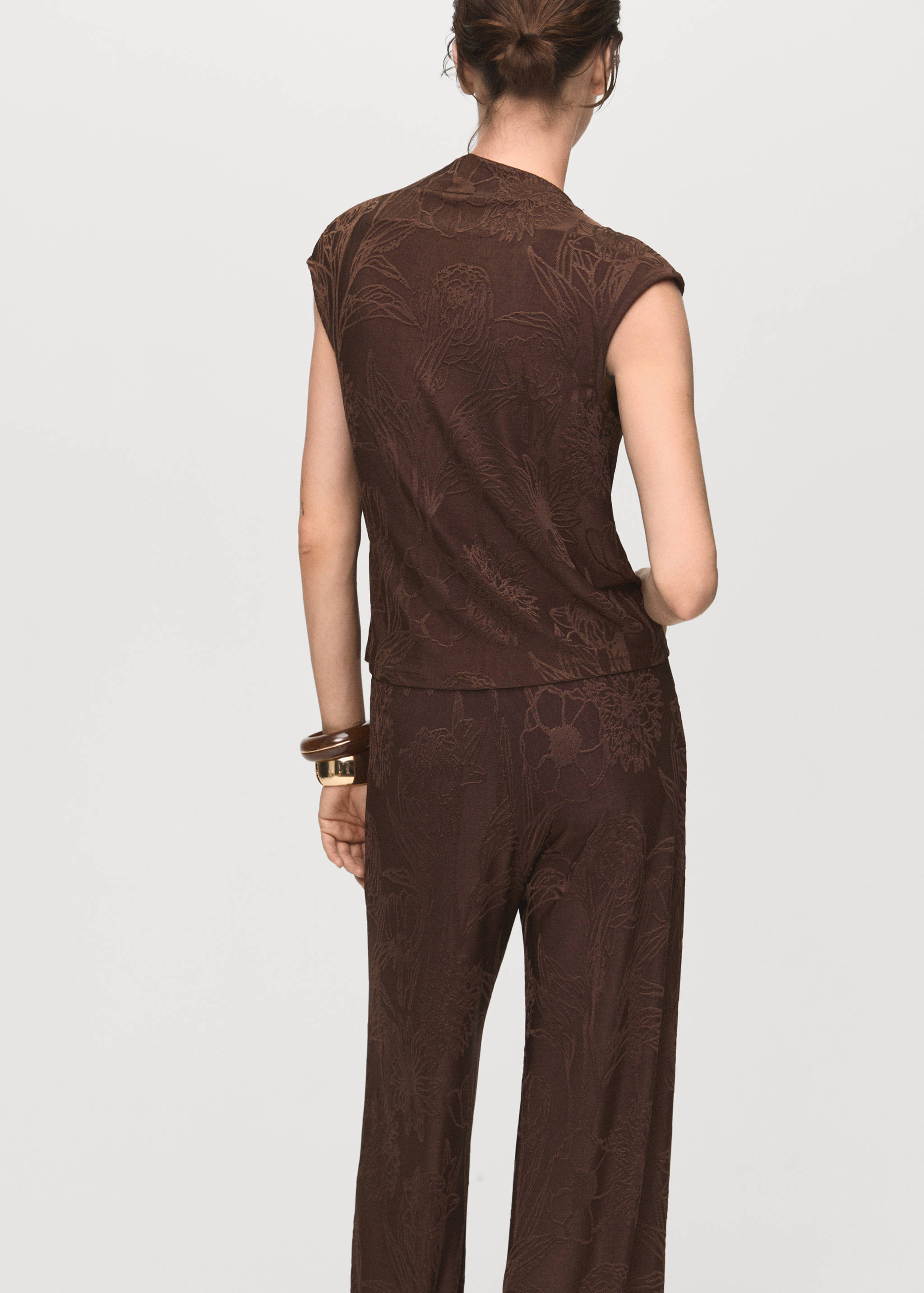 Jacquard floral-print top - Reverse of the article